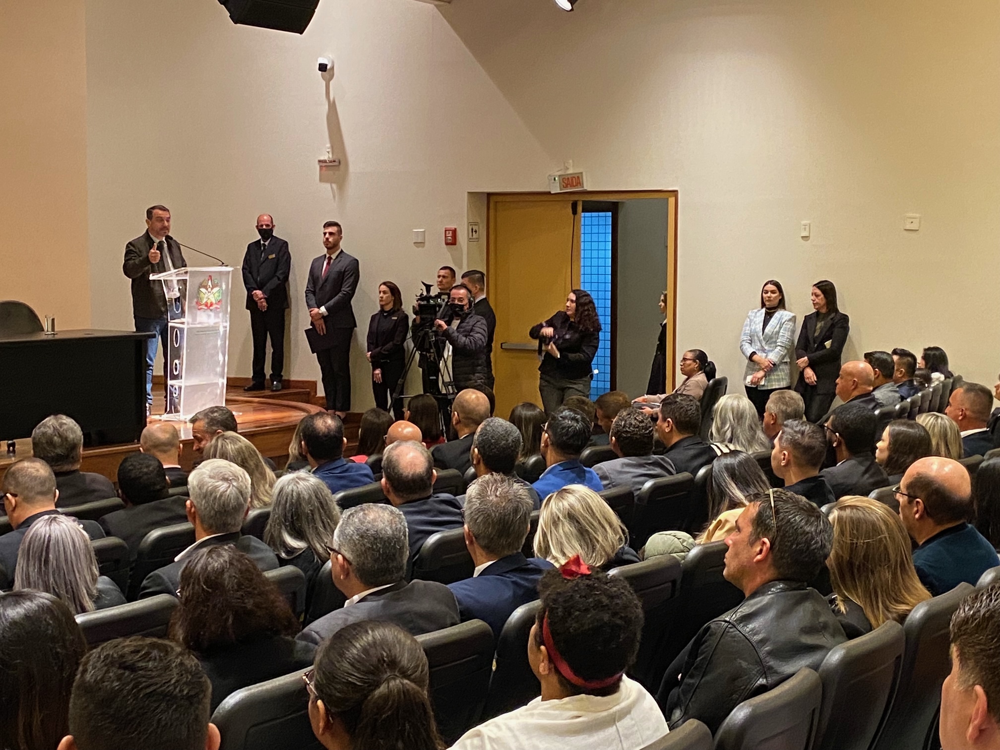 Homenagem em reconhecimento aos trabalhos desenvolvidos pelas Igrejas Evangélicas no Estado de Santa