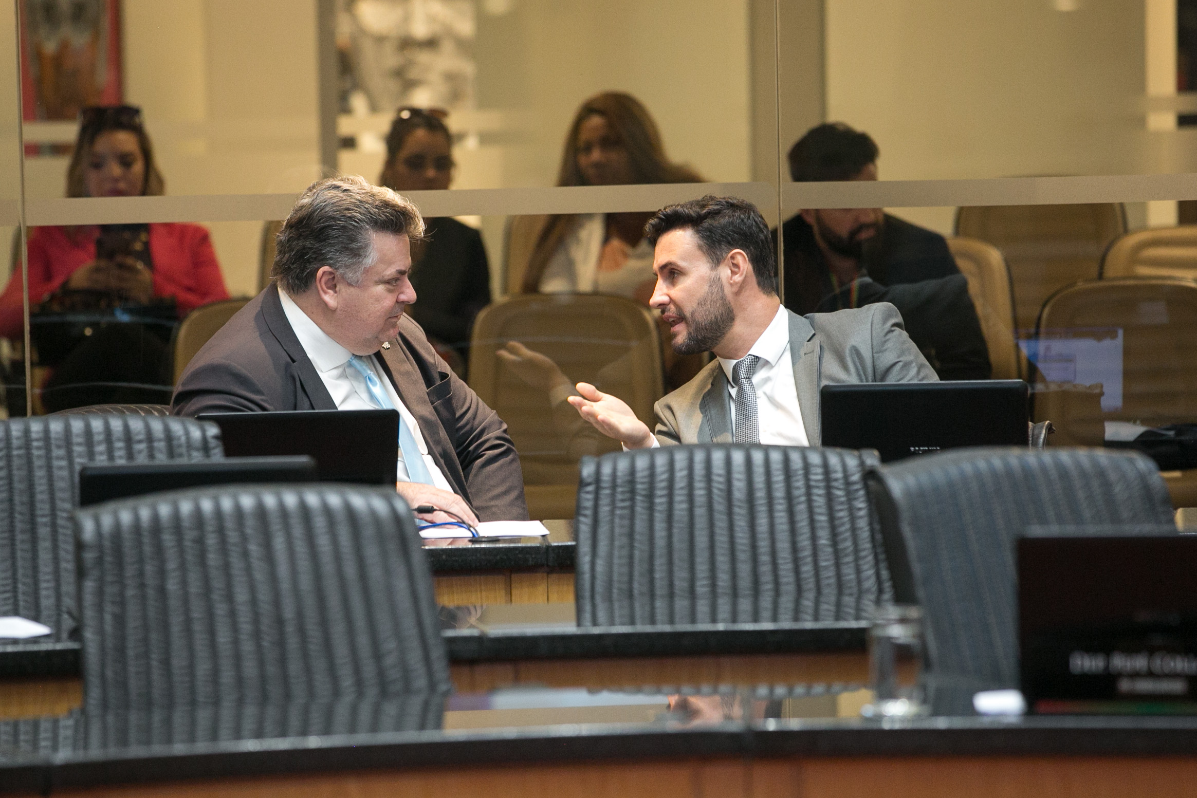 Deputado Sergio Motta (Republicanos) e Deputado Felipe Estevão (União)