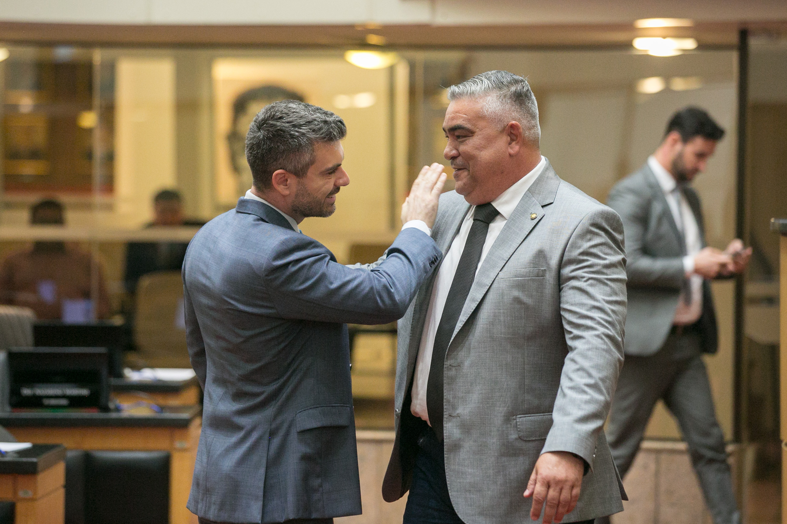 Deputado Bruno Souza (NOVO) e Deputado Sargento Lima (PL)