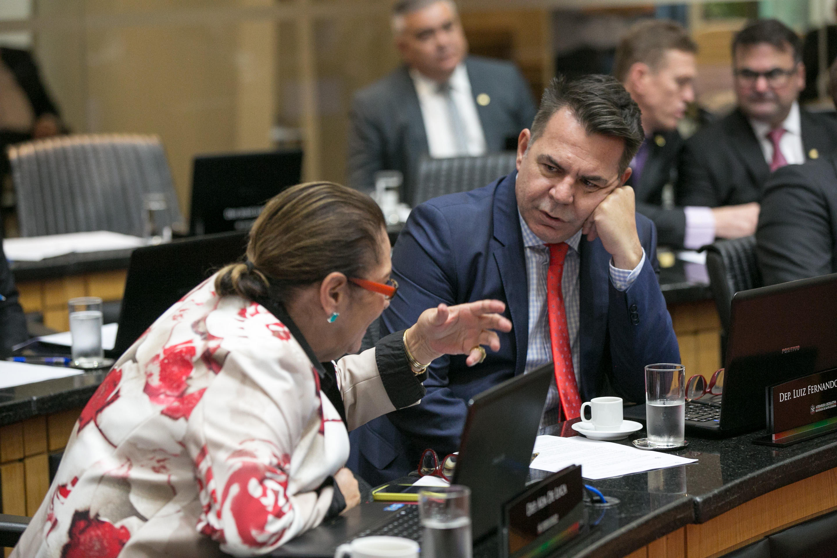 Deputada Ada De Luca (MDB) e Deputado Luiz Fernando Vampiro (MDB)
