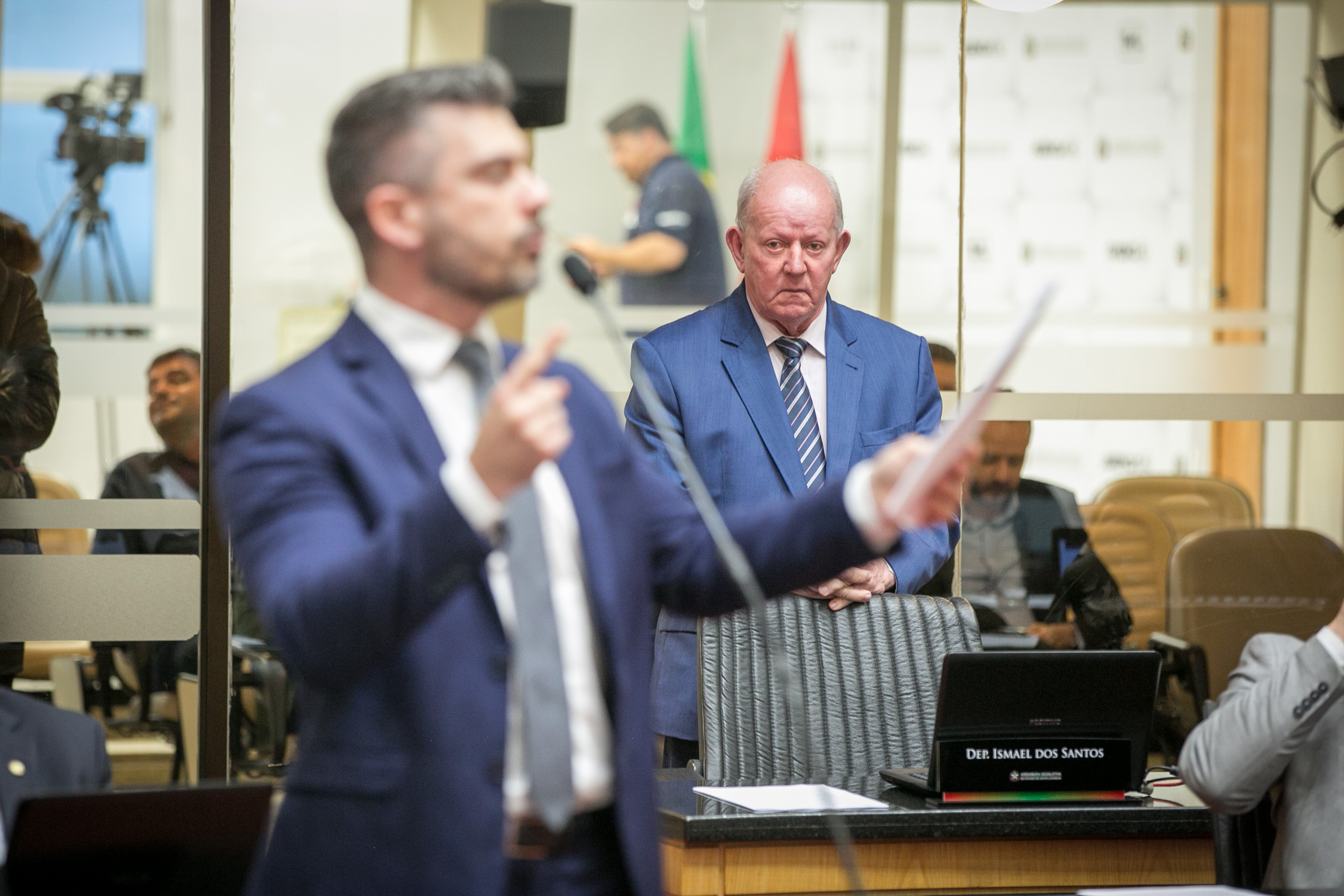 Deputado Bruno Souza (NOVO) e Deputado Marcos Vieira (PSDB)