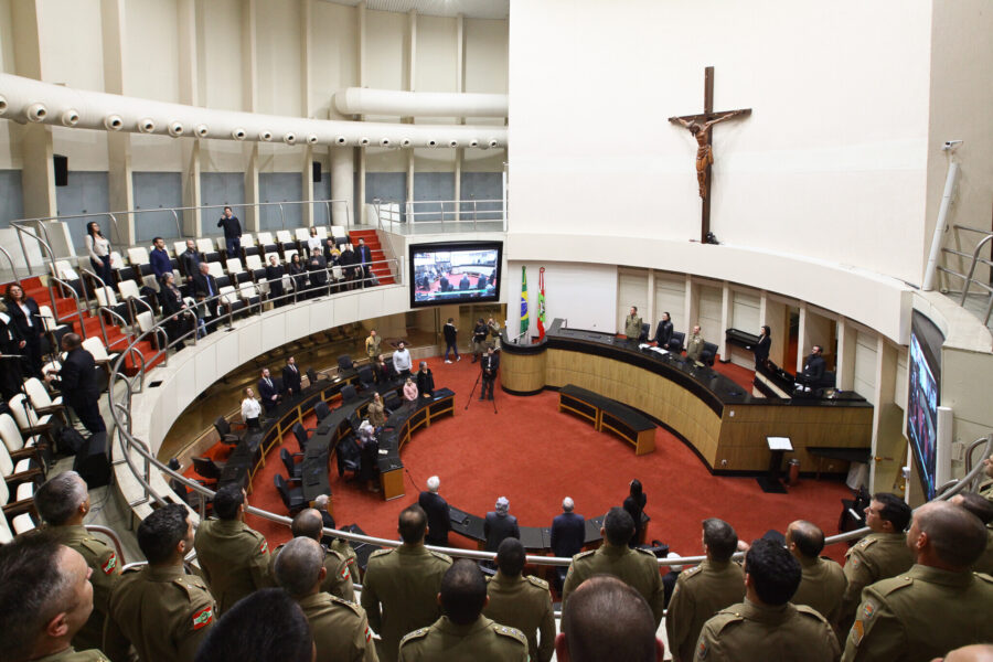Sessão Especial em comemoração dos 45 anos da Polícia Militar Rodoviária do Estado de Santa Catarina