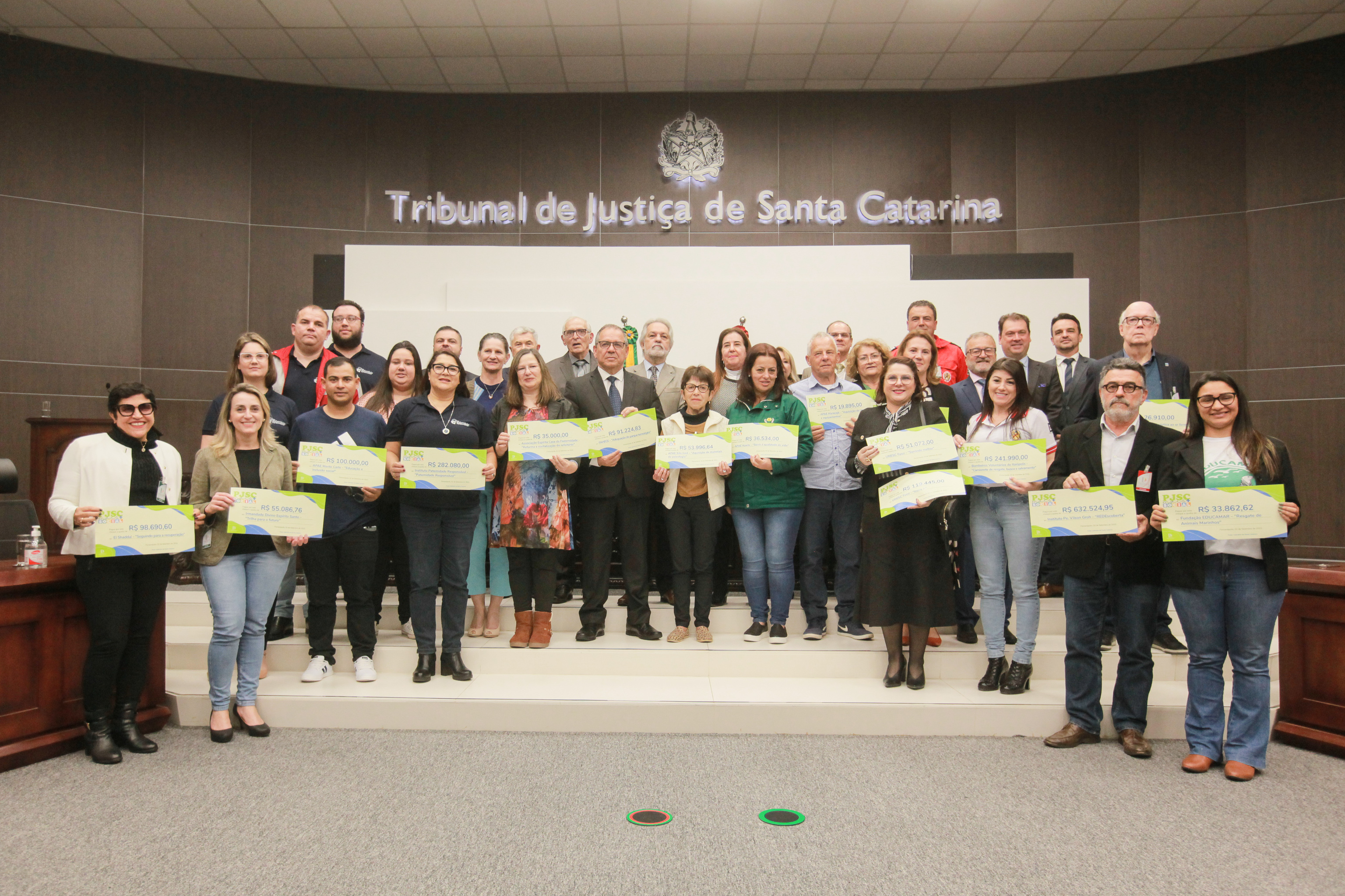 Tribunal de Justiça entrega recursos a entidades filantrópicas