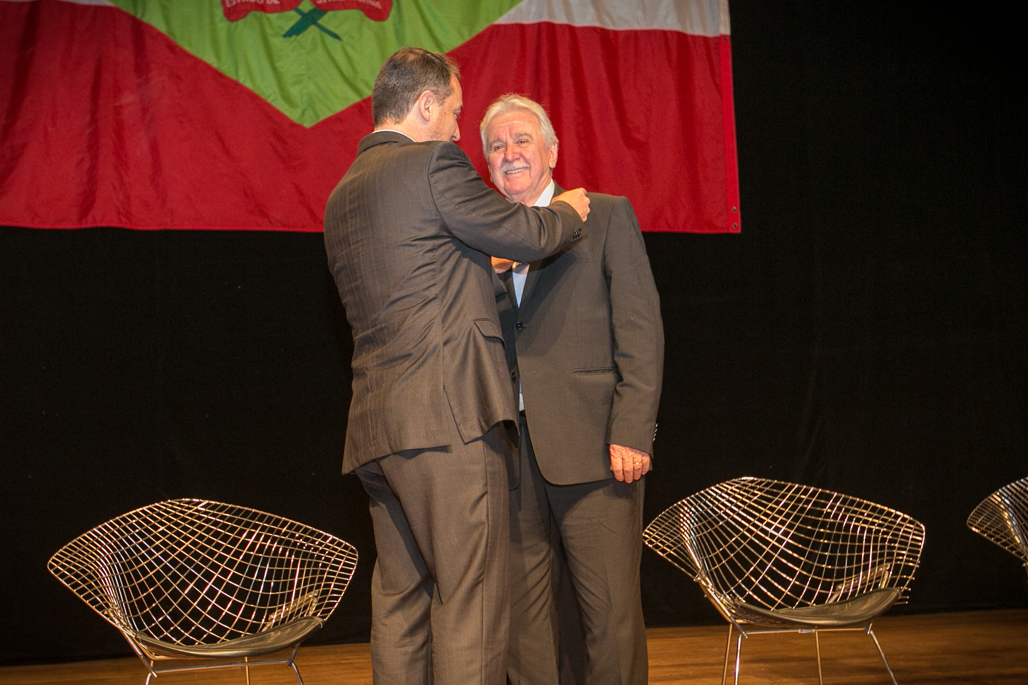 Governador Carlos Moises e Deputado Moacir Sopelsa (MDB)