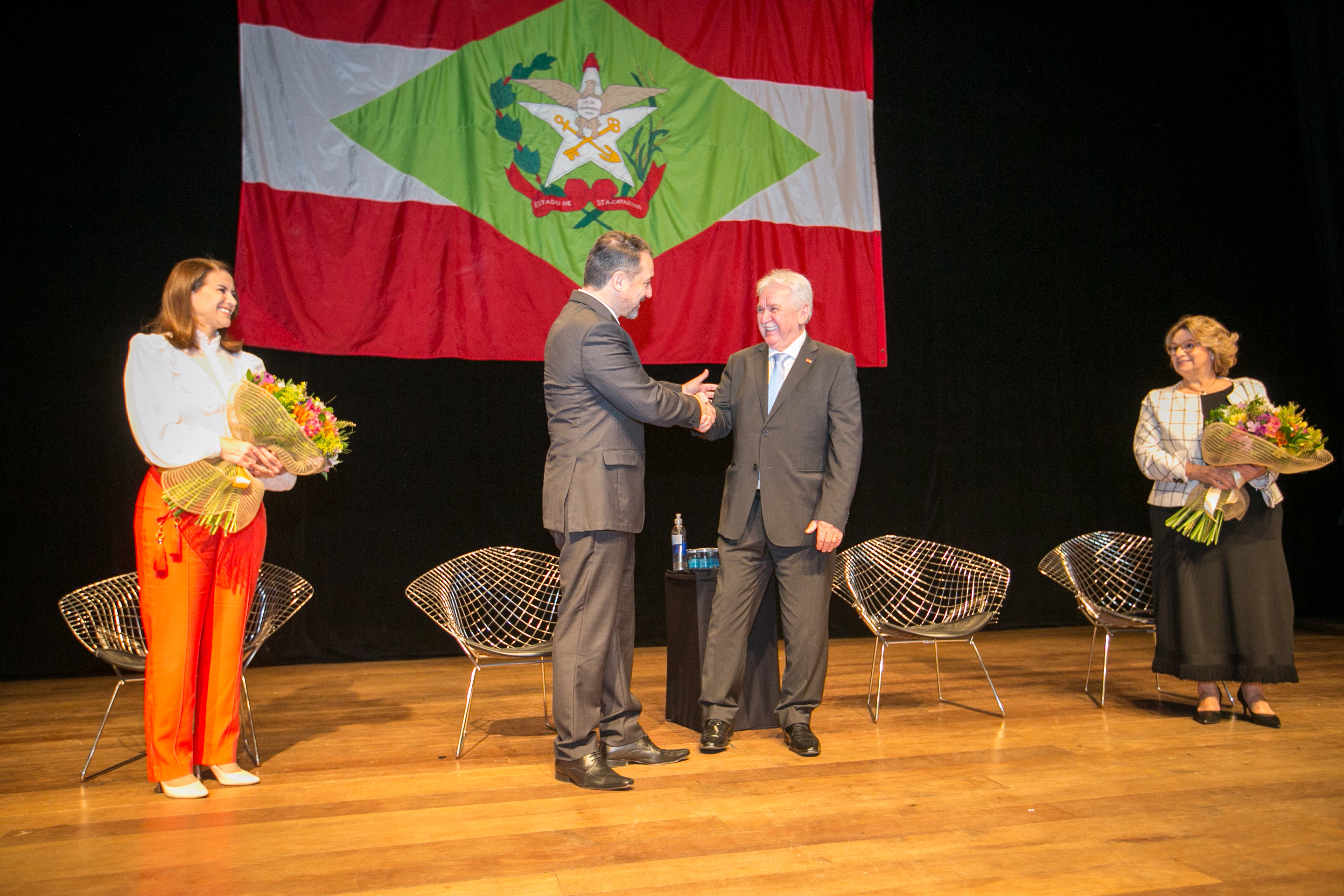Governador Carlos Moises e Deputado Moacir Sopelsa (MDB)