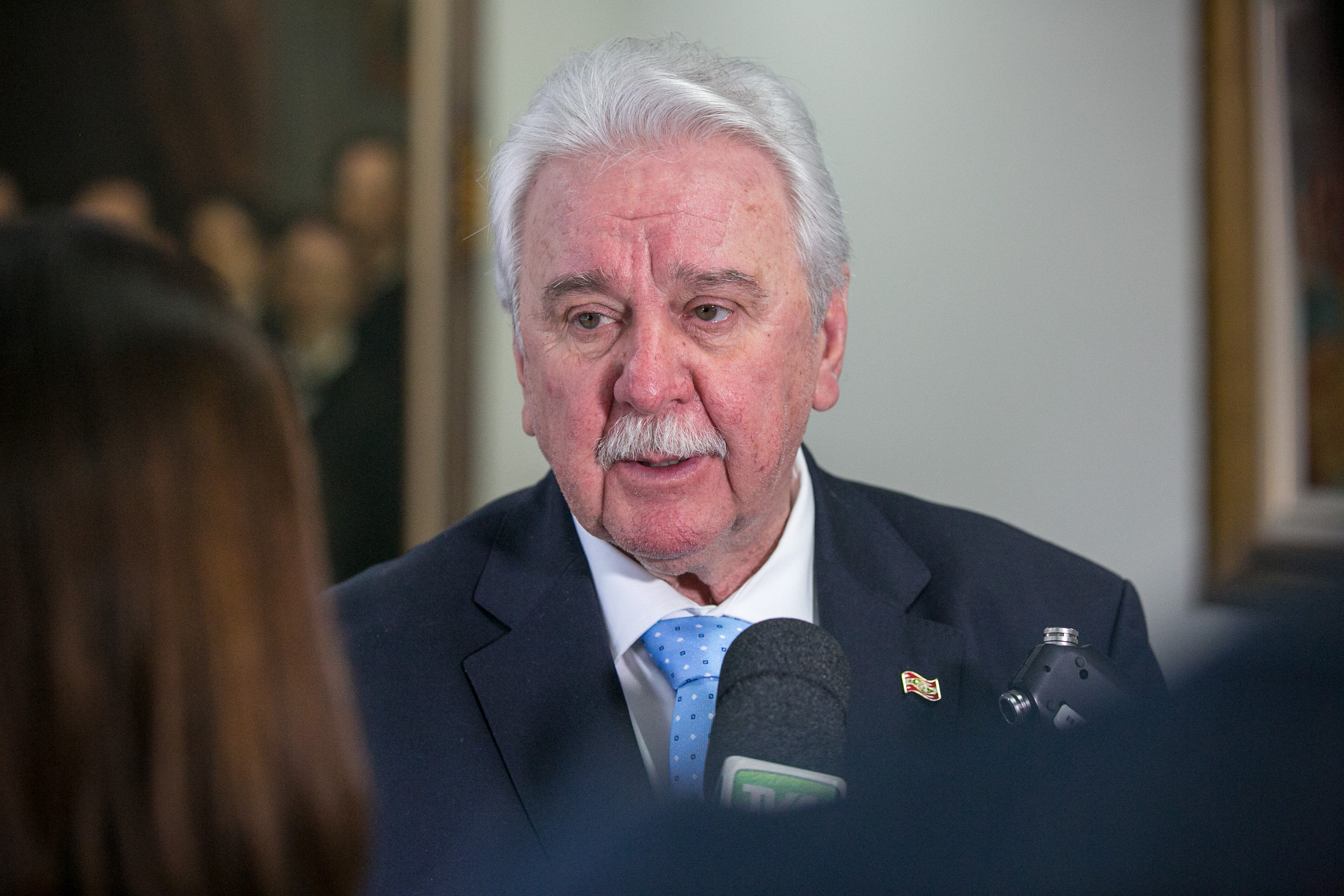 Governador em exercício Moacir Sopelsa