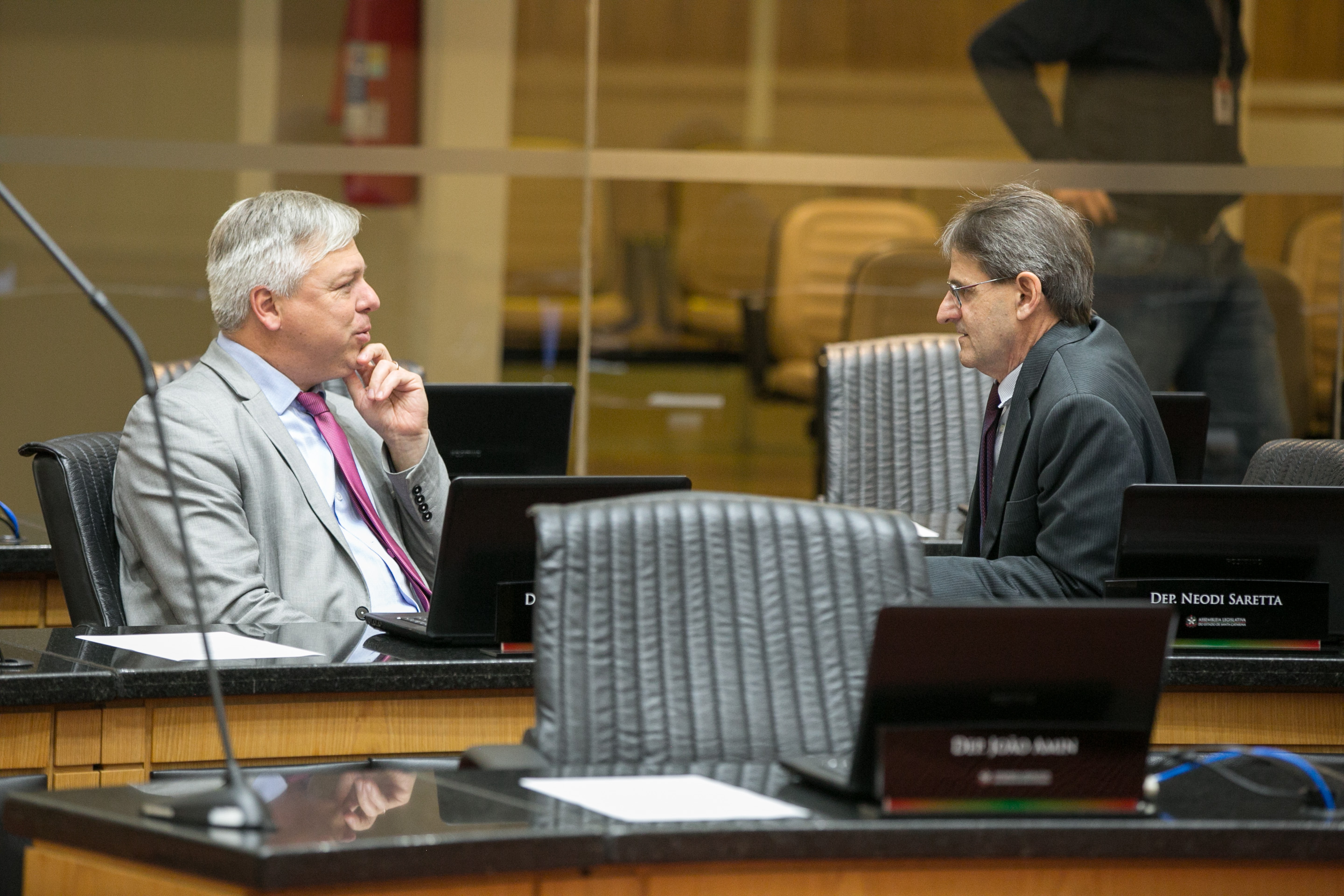 Deputado Fabiano da Luz (PT) e Deputado Neodi Saretta (PT)
