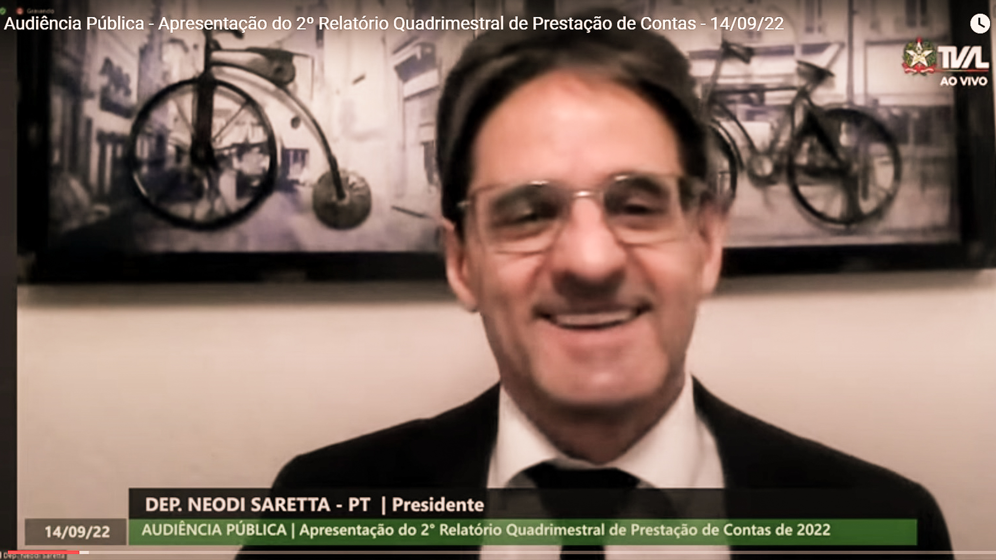 Audiência Pública -  Prestação de Contas pela Secretaria de Estado da Saúde de SC
