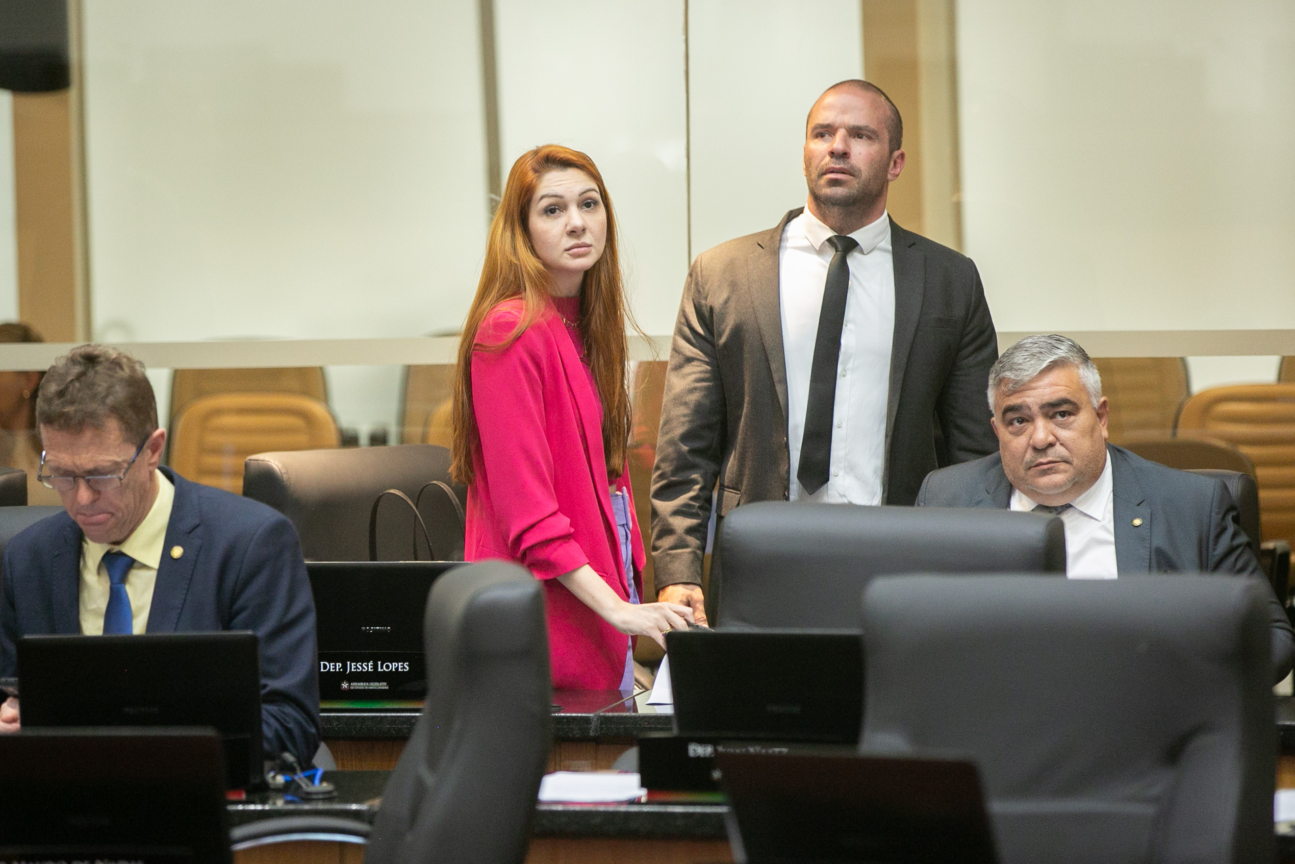 Deputada Ana Campagnolo (PL), 
Deputado Jessé Lopes (PL) e Deputado Sargento Lima (PL)