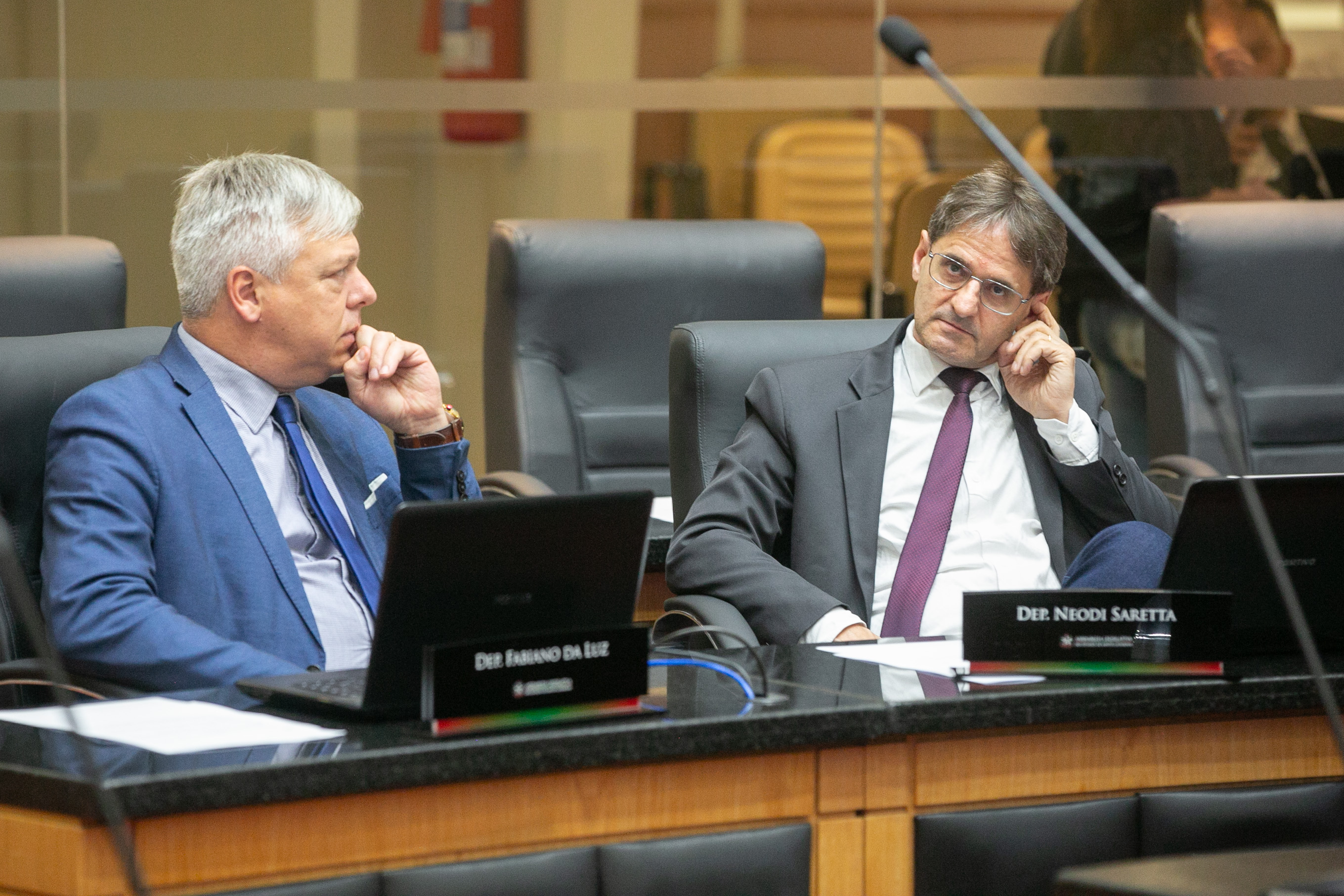 Deputado Fabiano da Luz (PT) e Deputado Neodi Saretta (PT)