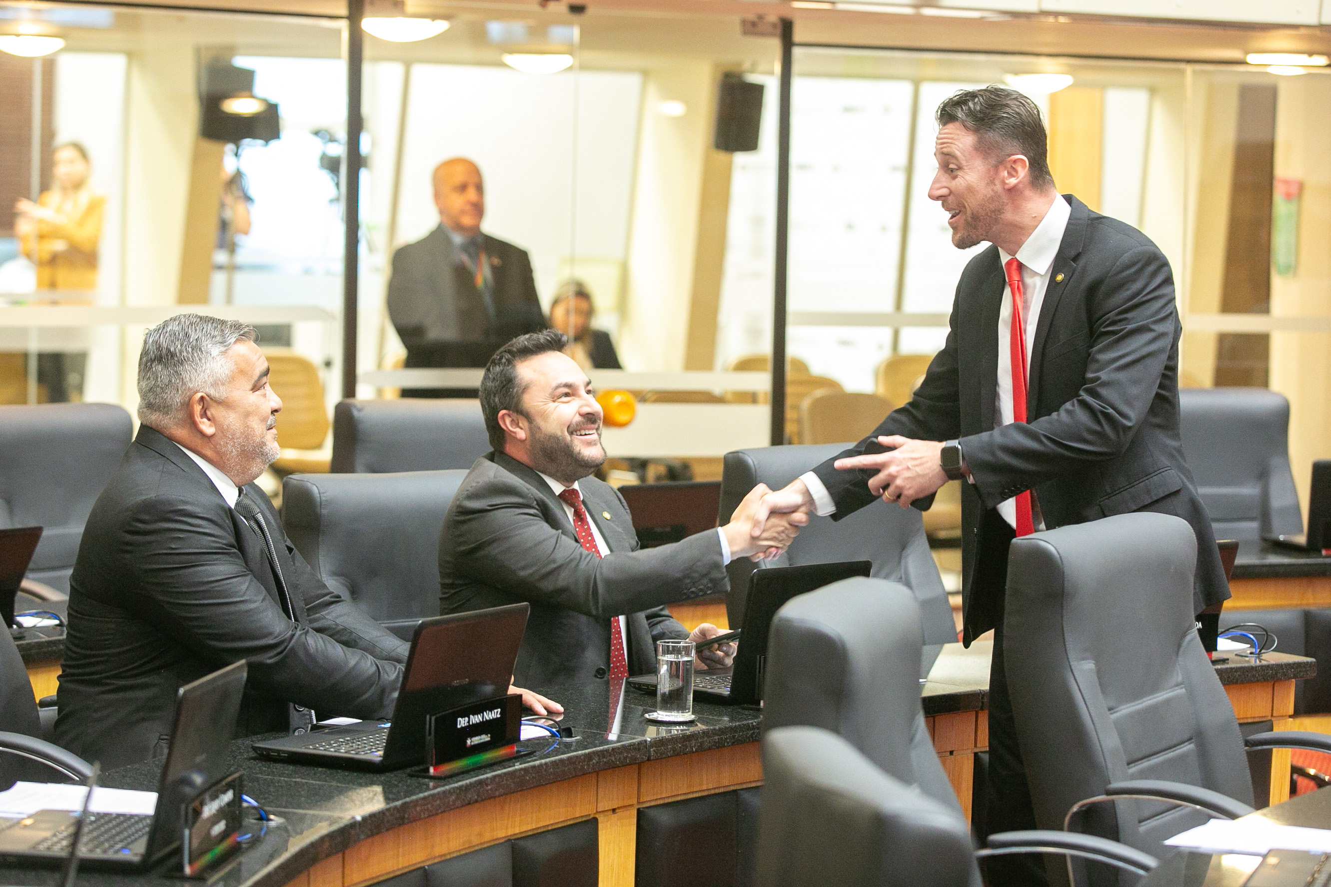 Deputado Marcius Machado (PL) e Deputado Fernando Krelling (MDB)