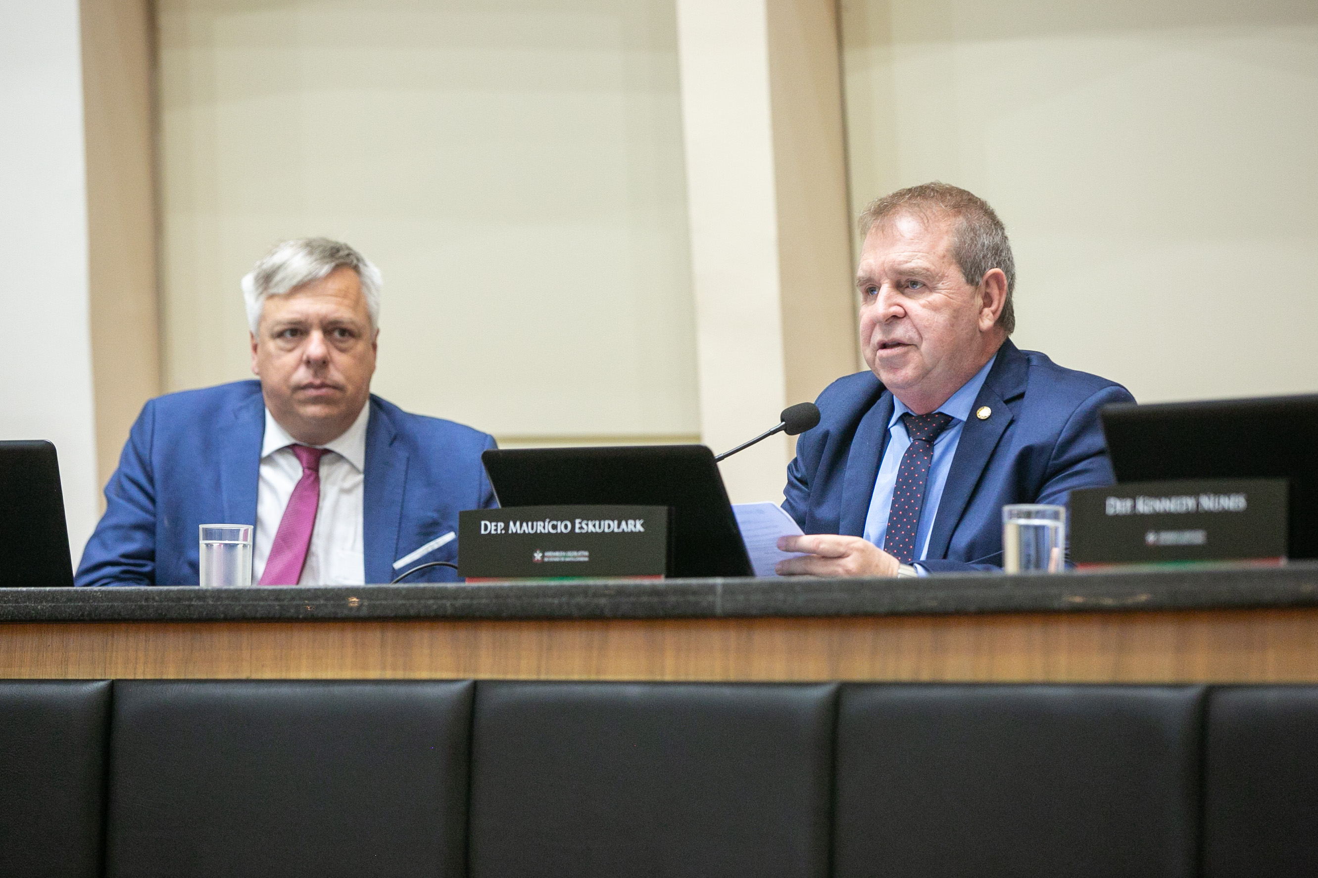Deputado Fabiano da Luz (PT) e Deputado Maurício Eskudlark (PL)