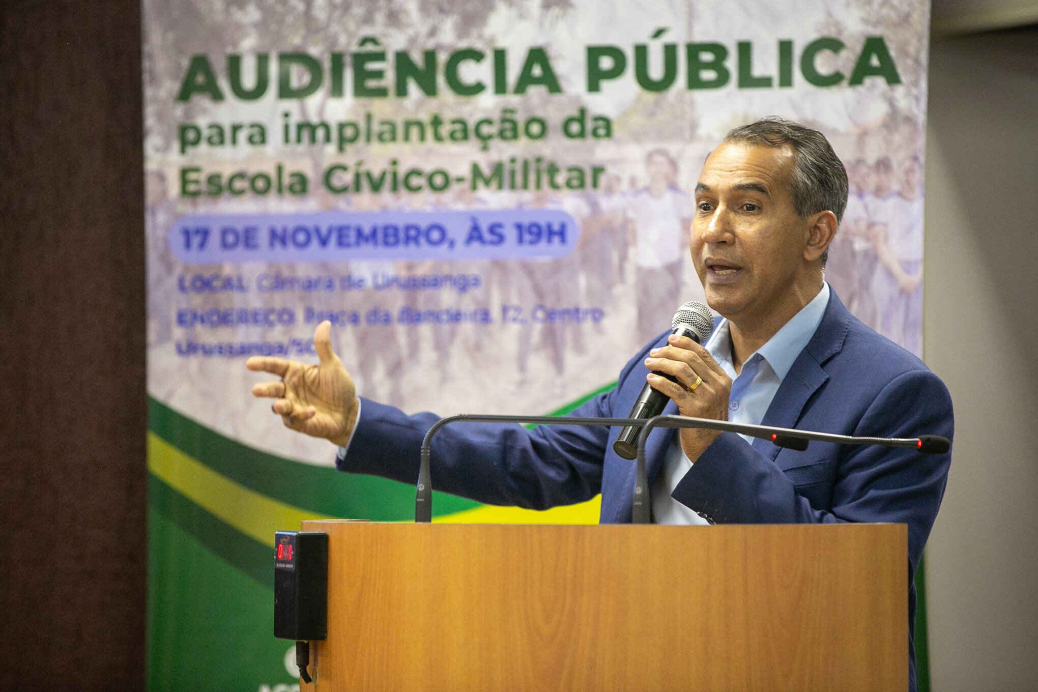 Capitão do Exército Davi Sousa, presidente da a Associação Brasileira de Educação Cívico-Militar (Abemil).