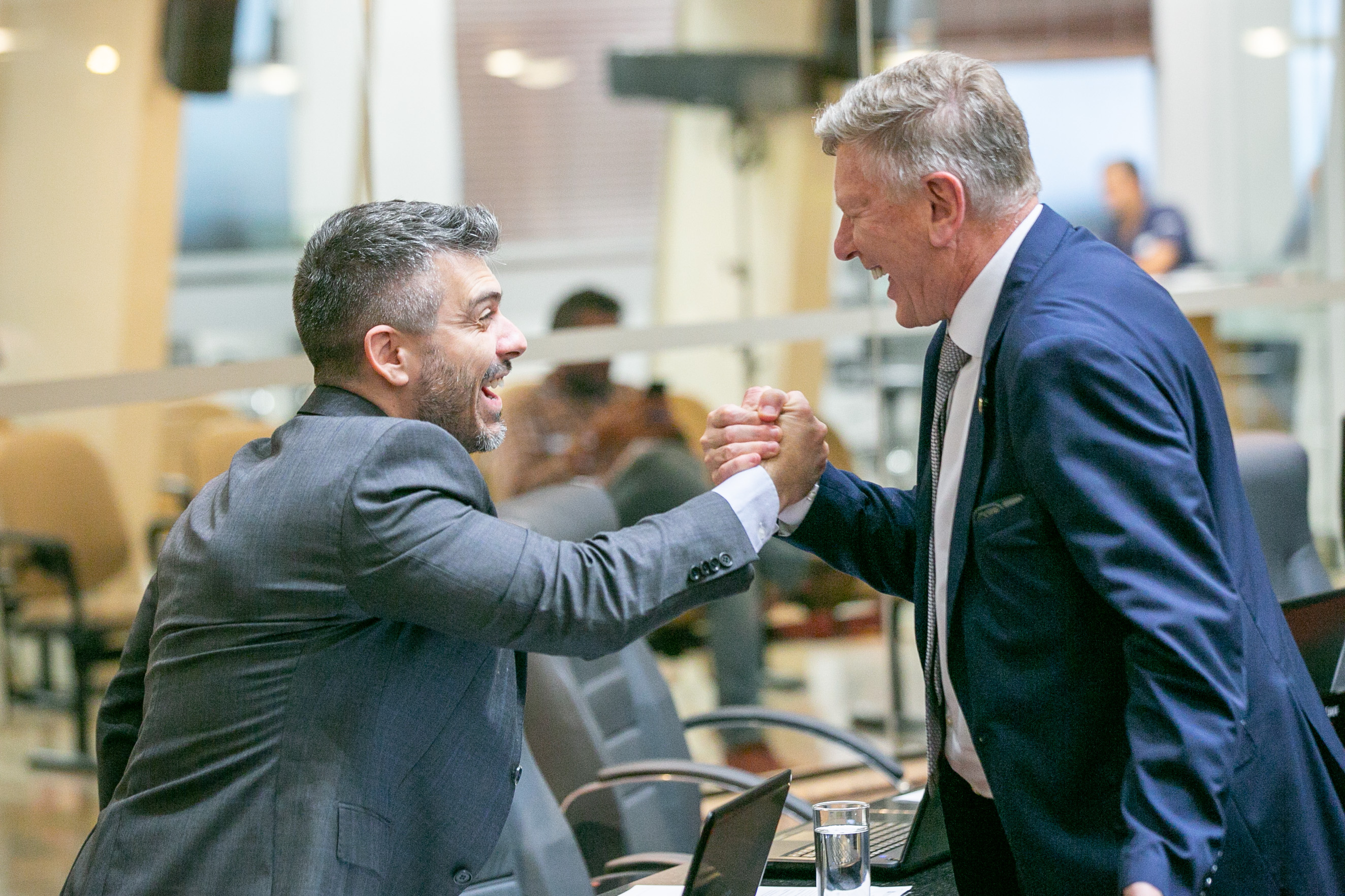 Deputado Bruno Souza (NOVO) e 
Deputado Milton Hobus (PSD)