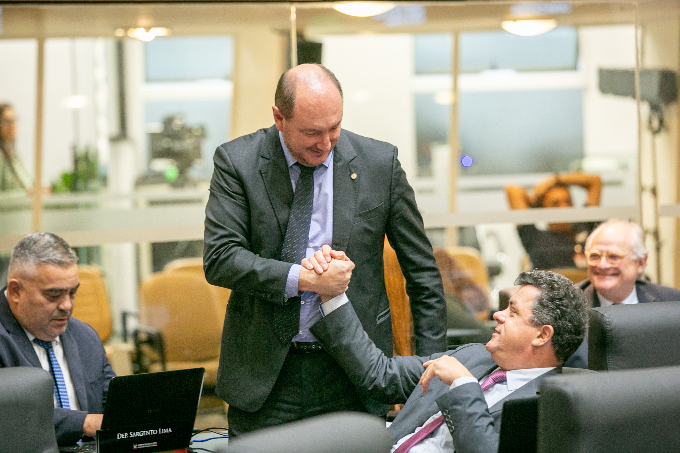 Deputado Mauro de Nadal (MDB) e Deputado Ivan Naatz (PL)