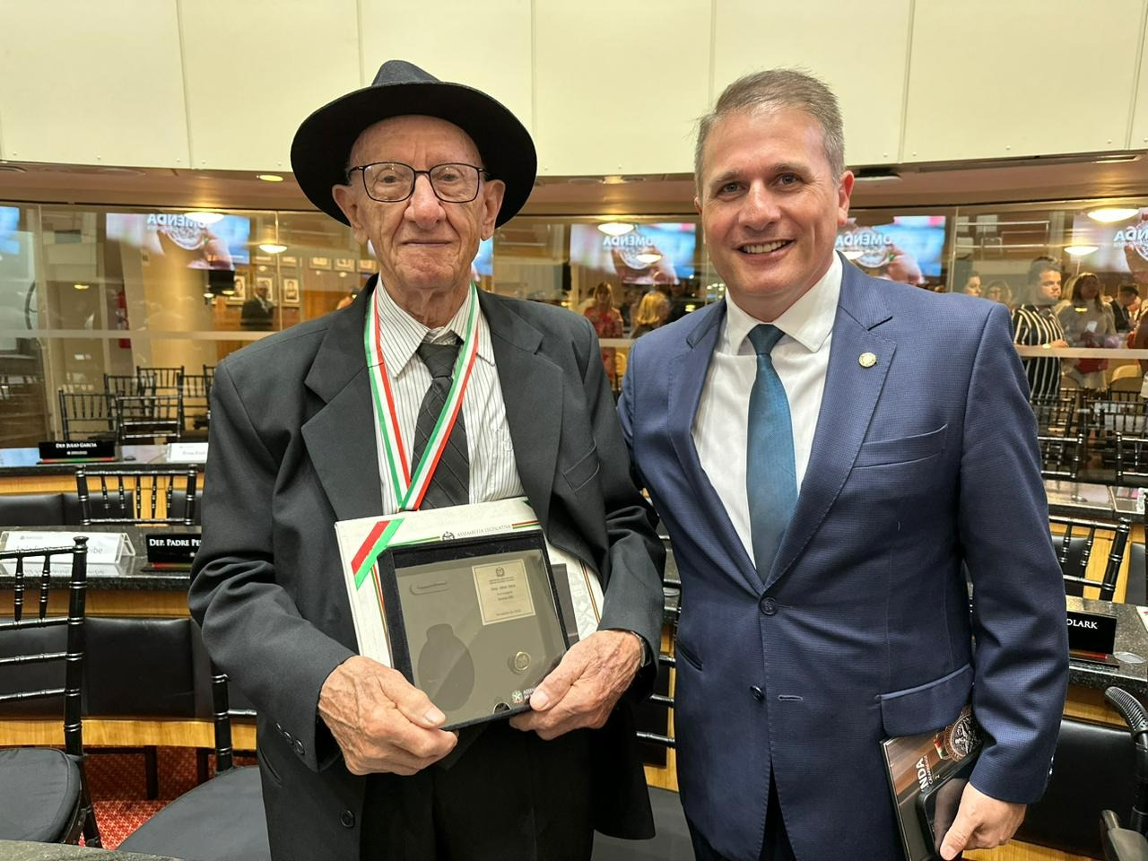 Santos Zilli e o deputado Altair Silva