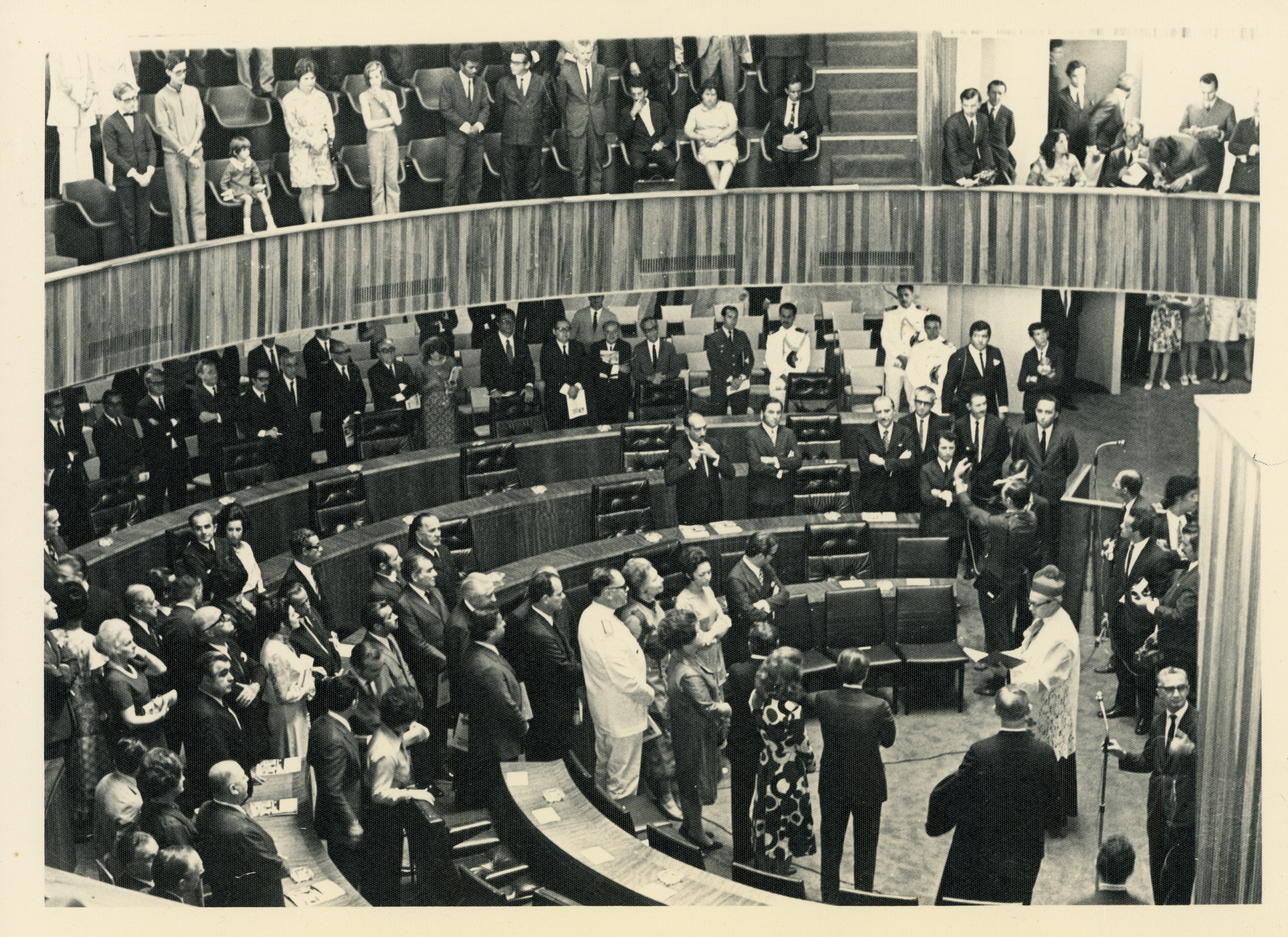 Solenidade de inauguração do Palácio, em 1970.