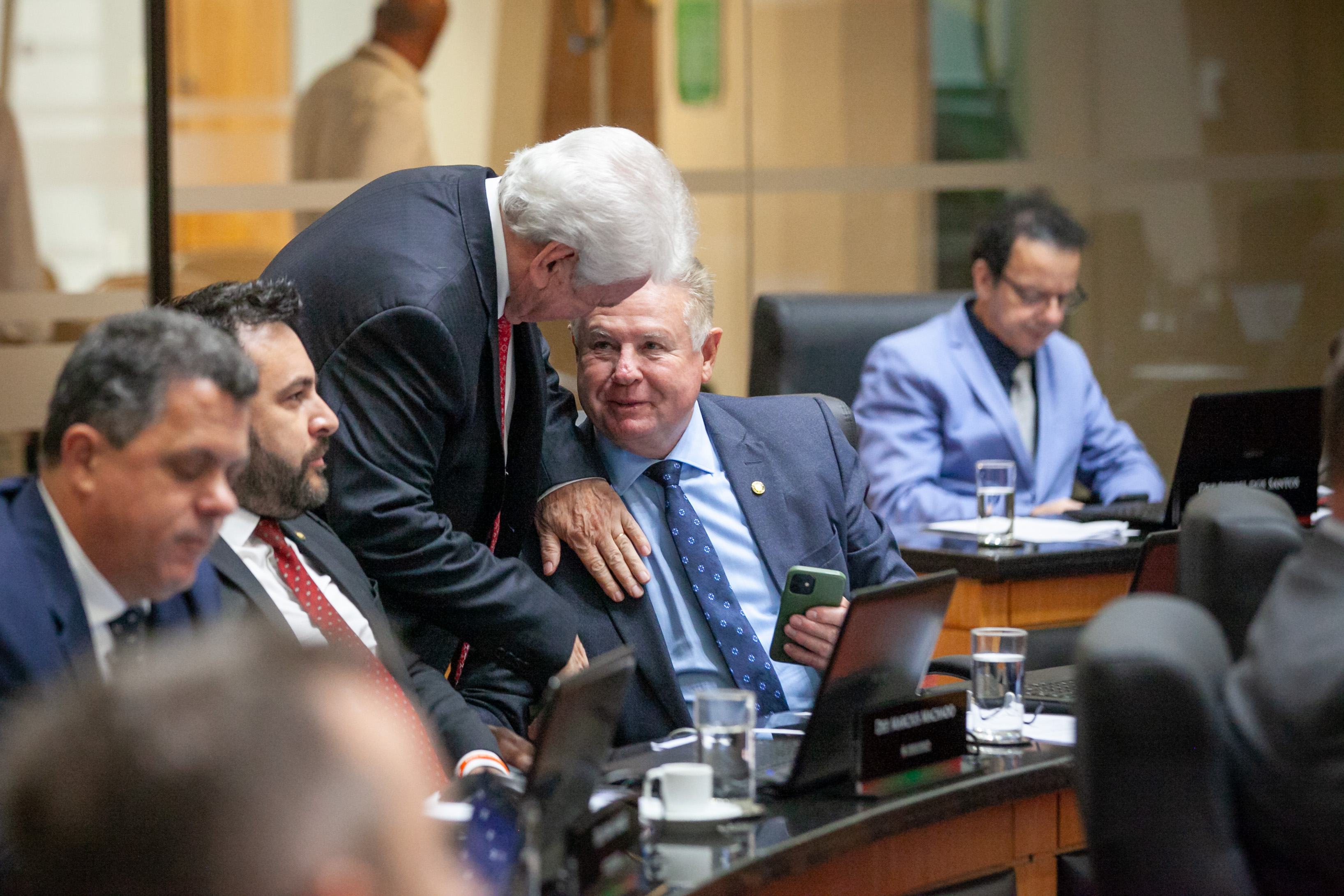 Deputado Moacir Sopelsa (MDB) e Deputado Nilso Berlanda (PL)