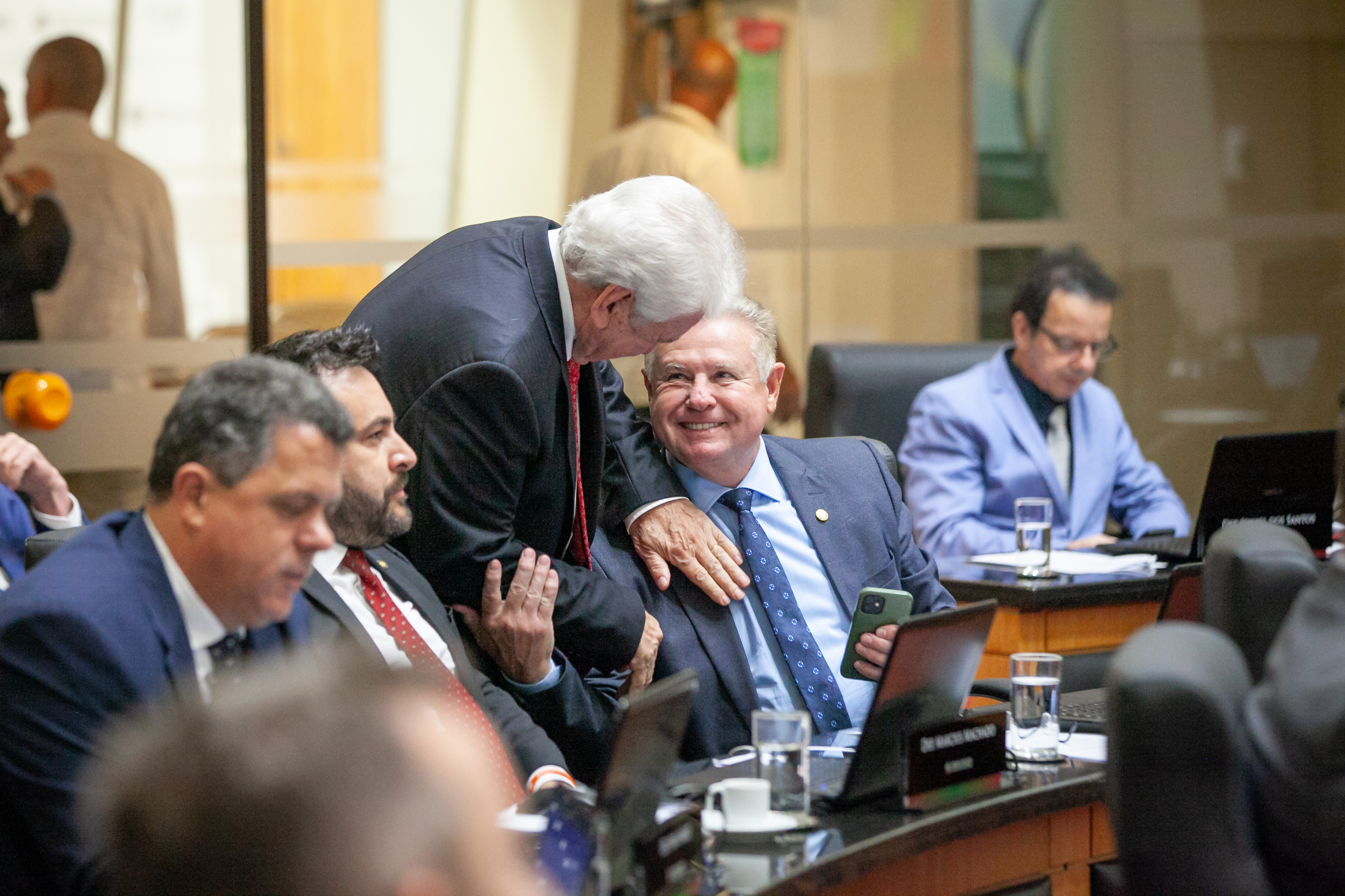 Deputado Moacir Sopelsa (MDB) e Deputado Nilso Berlanda (PL)
