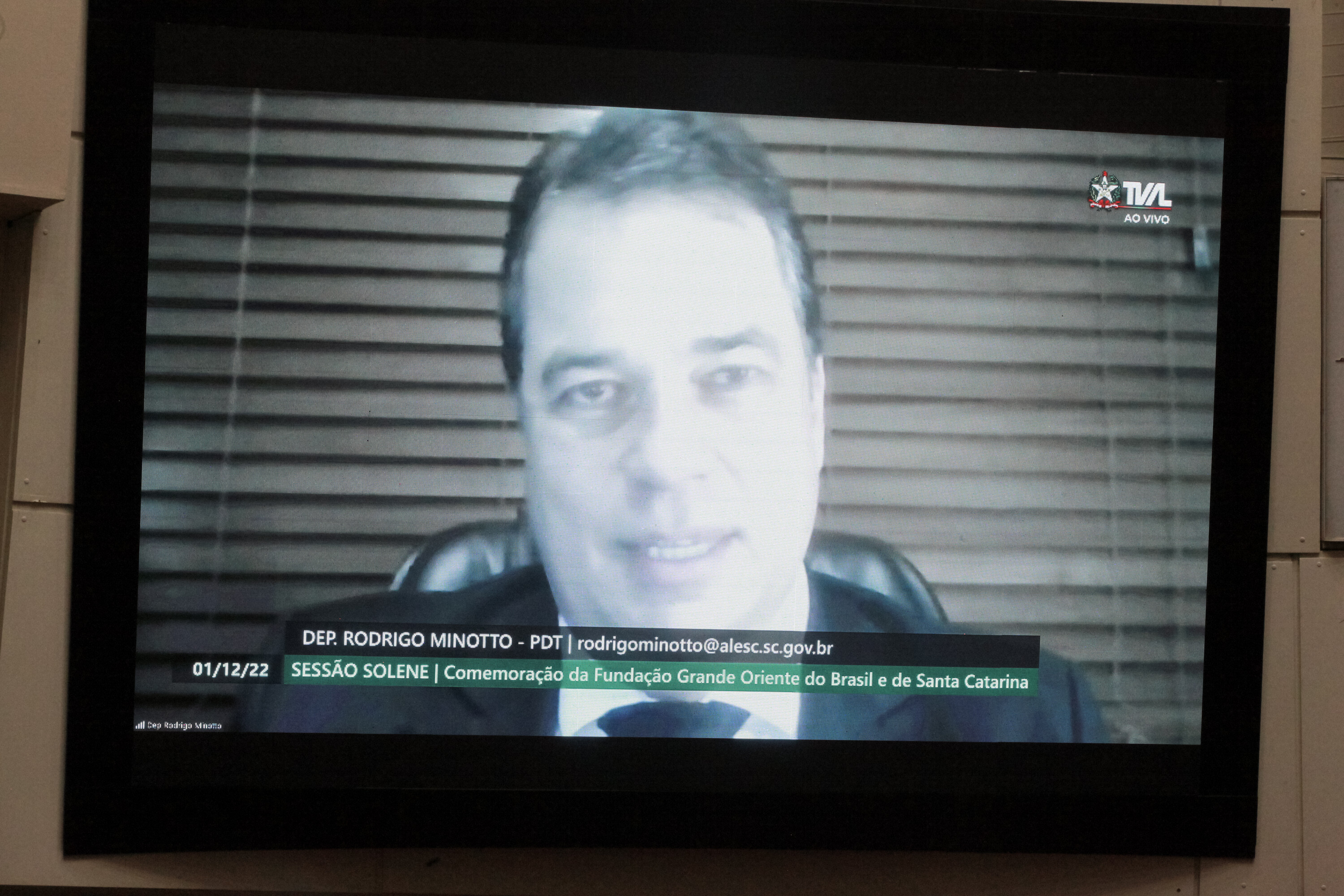 O outro foi o deputado Rodrigo Minotto (PDT), que não pode comparecer por conta das chuvas.