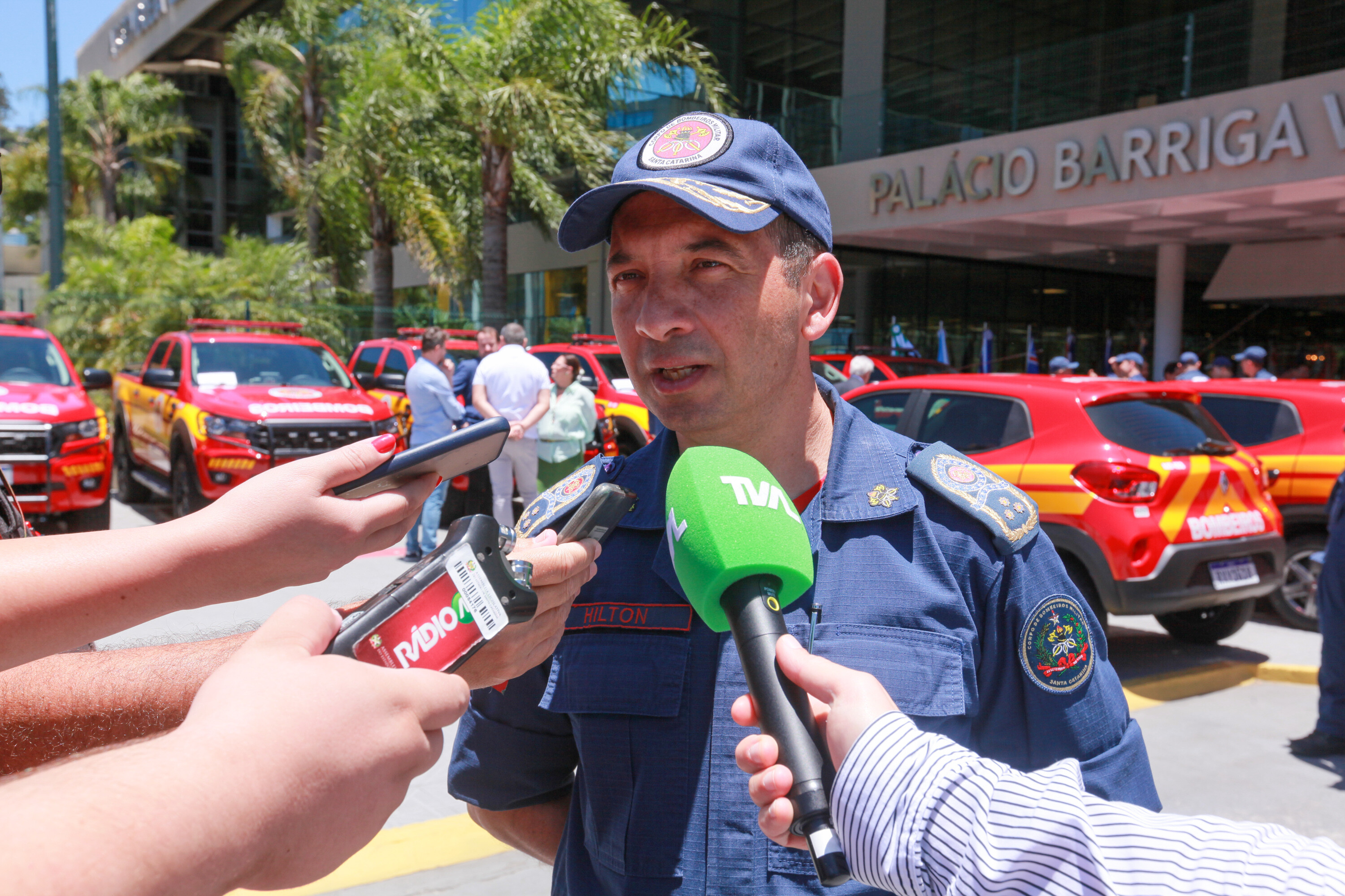 Comandante-geral do Corpo de Bombeiros Militar, coronel Hilton de Souza Zeferino