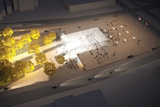 Projeto de revitalização da praça. FOTO: TJSC
