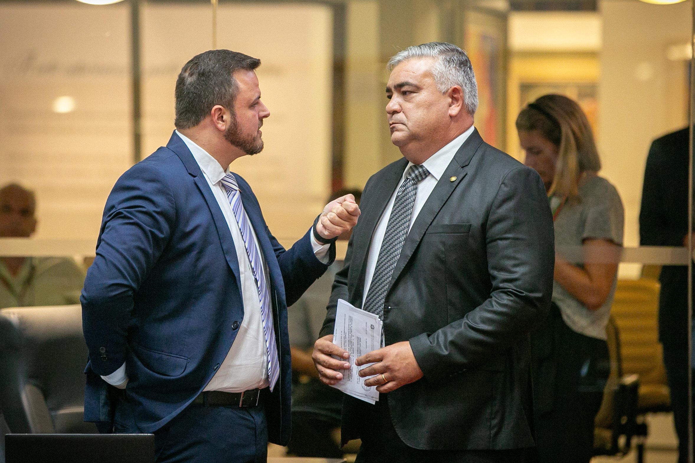 Deputado Lucas Neves (Podemos) e Deputado Sargento Lima (PL)