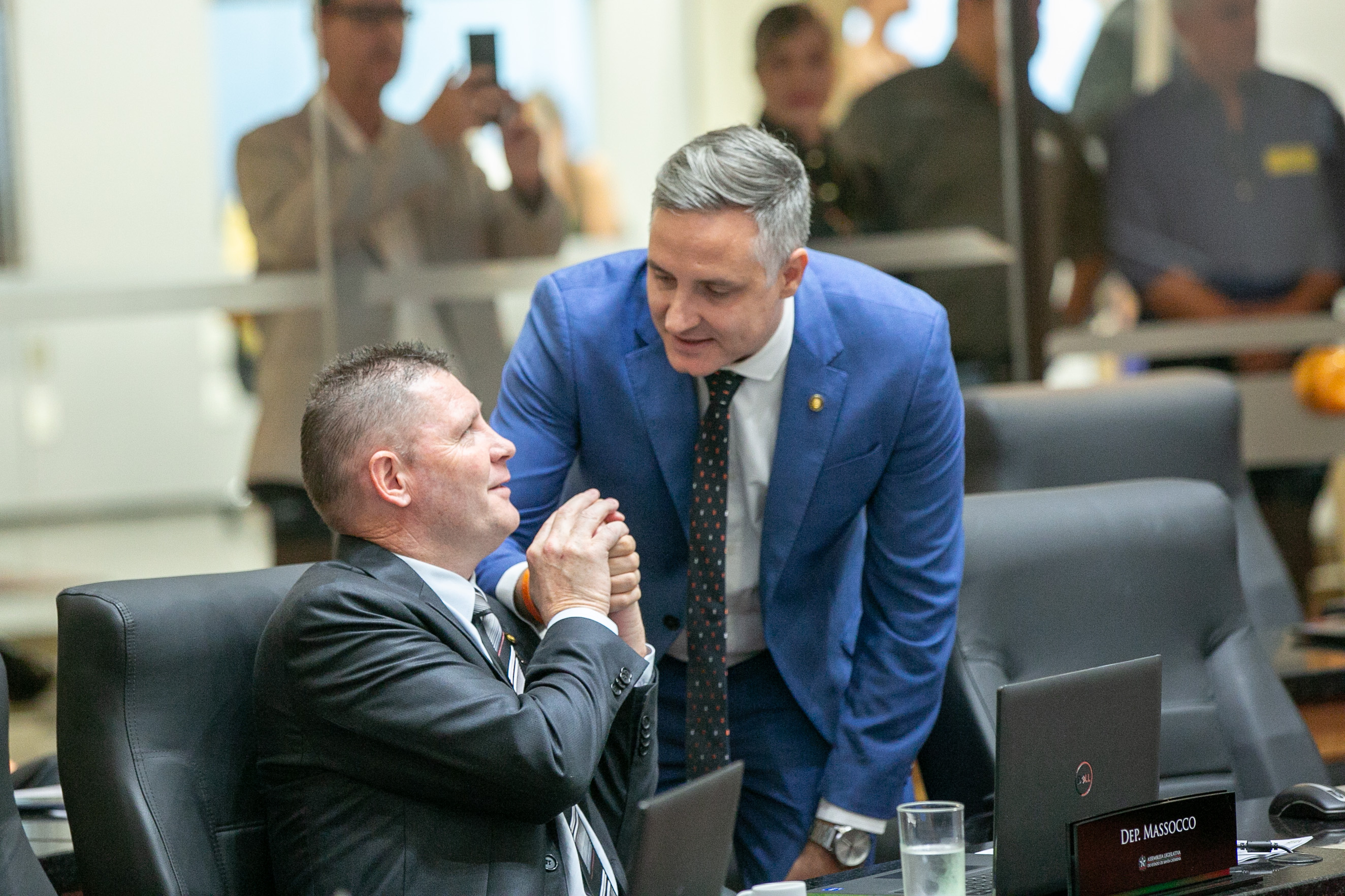 Deputado Edilson Massoco (PL) e Deputado Matheus Cadorin (NOVO)
