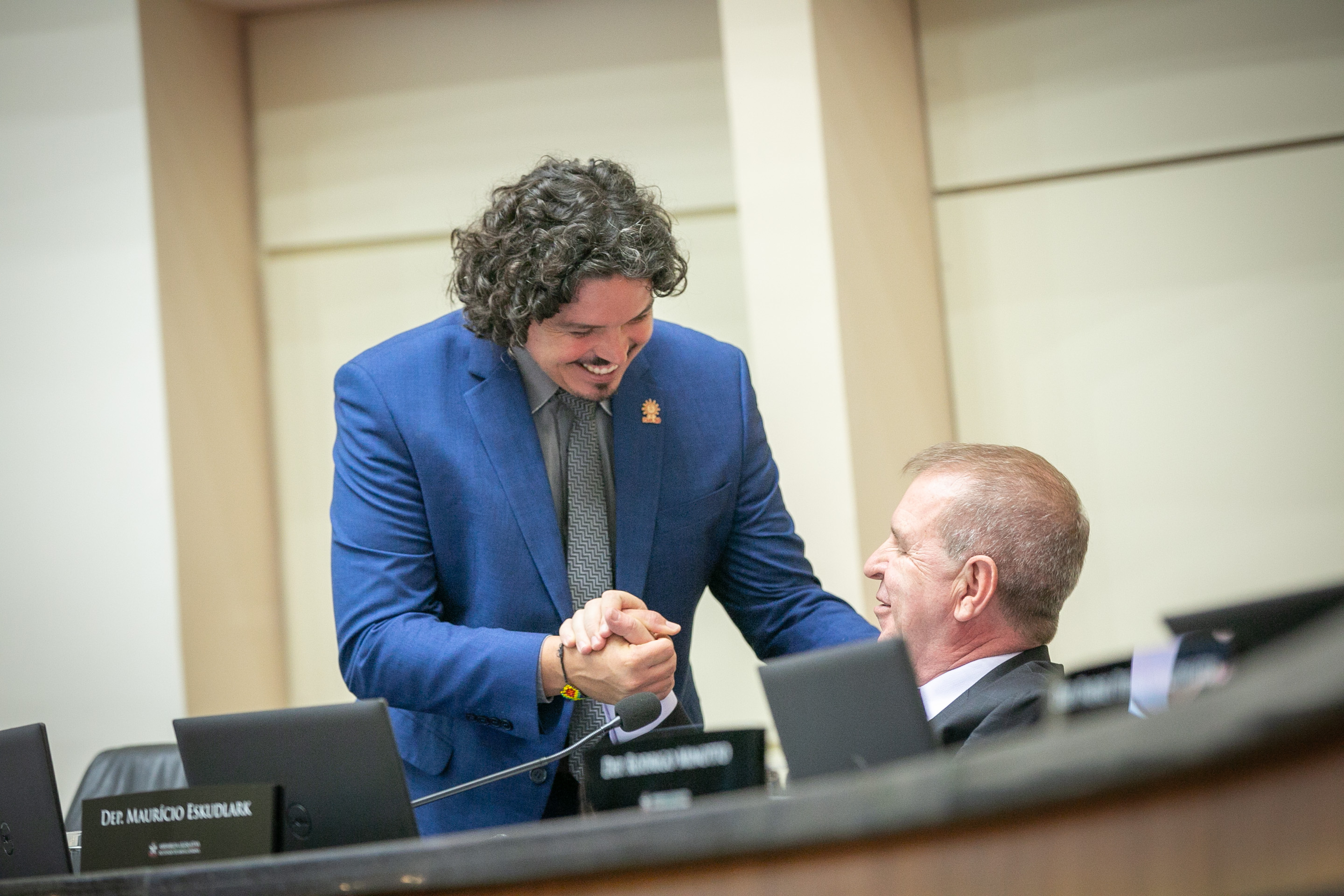 Deputado Marquito (PSOL) e Deputado Maurício Eskudlark (PL)