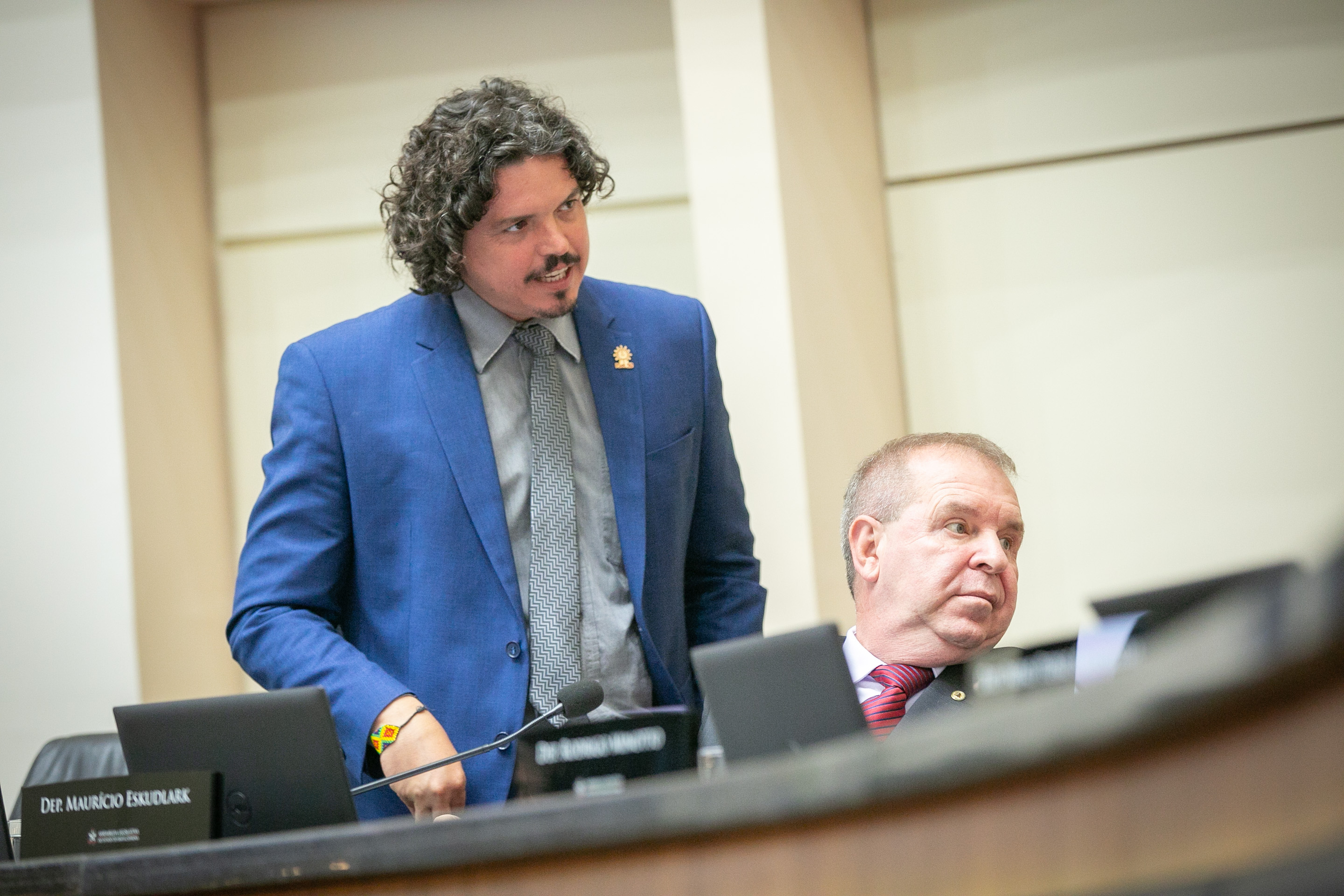 Deputado Marquito (PSOL) e Deputado Maurício Eskudlark (PL)