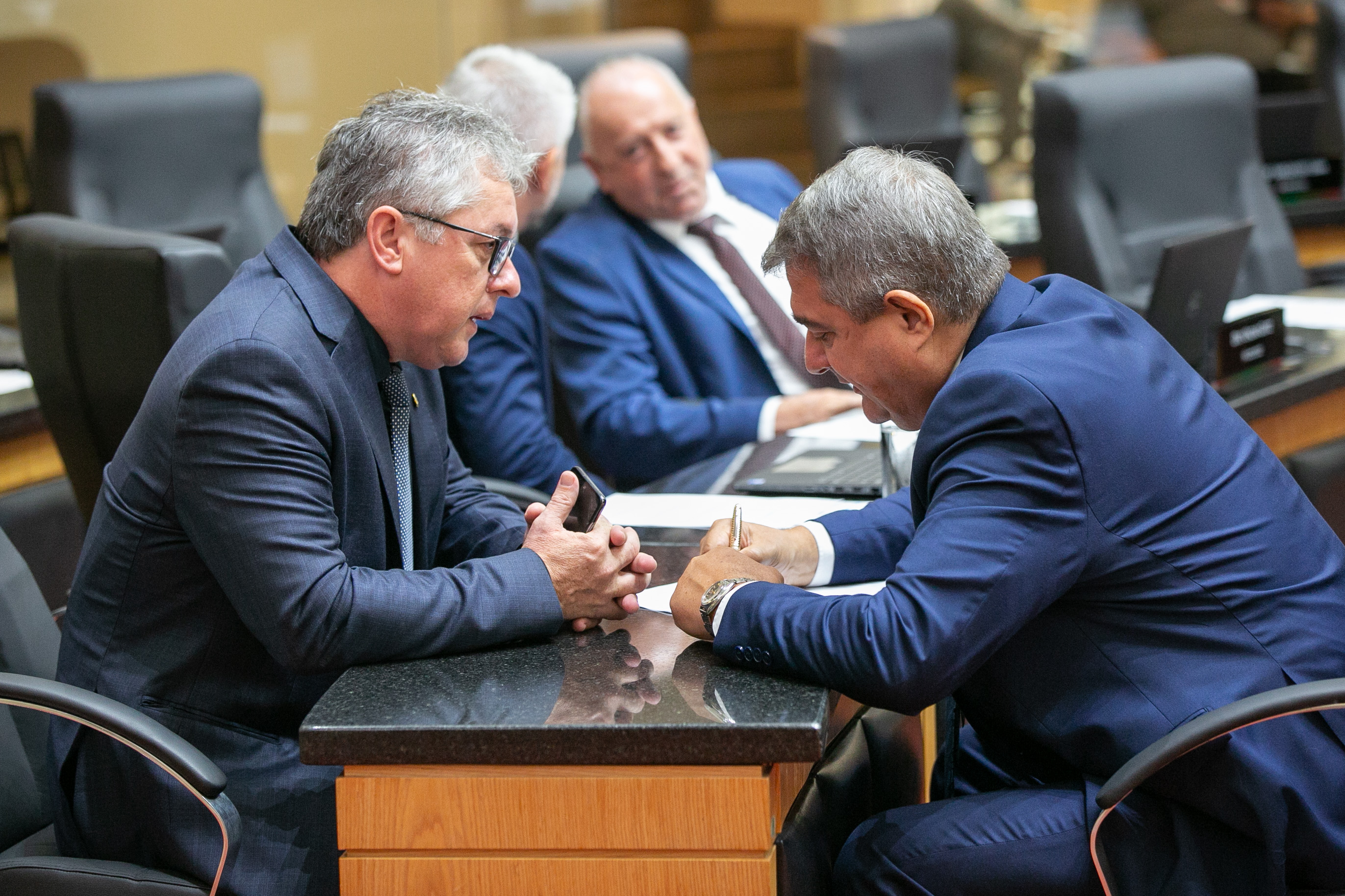 Deputado Tiago Zilli (MDB) e Deputado Antídio Lunelli (MDB)