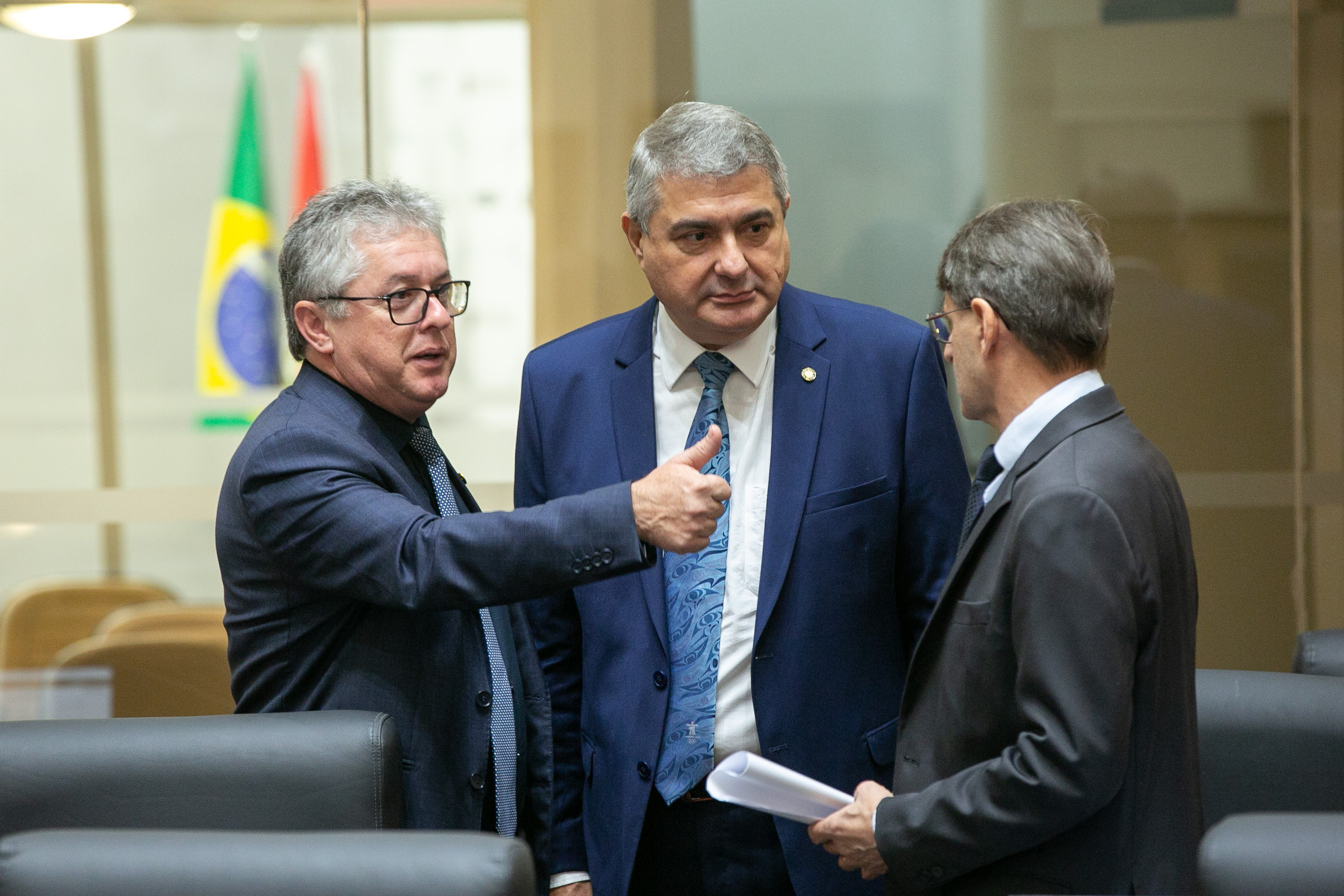 Deputado Tiago Zilli (MDB), Deputado Antídio Lunelli (MDB) e Deputado Neodi Saretta (PT)
