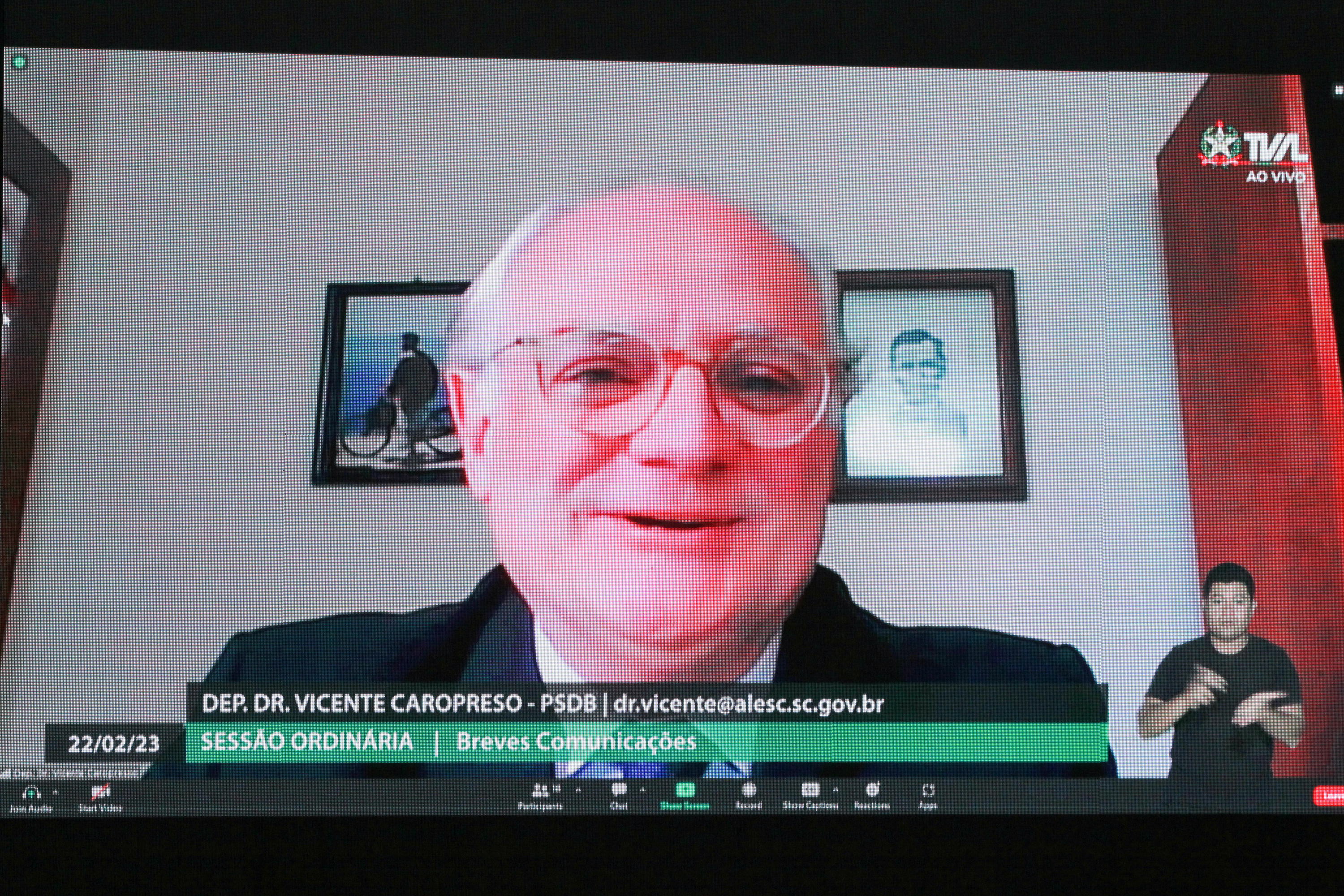 - Deputado Vicente Caropreso (PSDB)