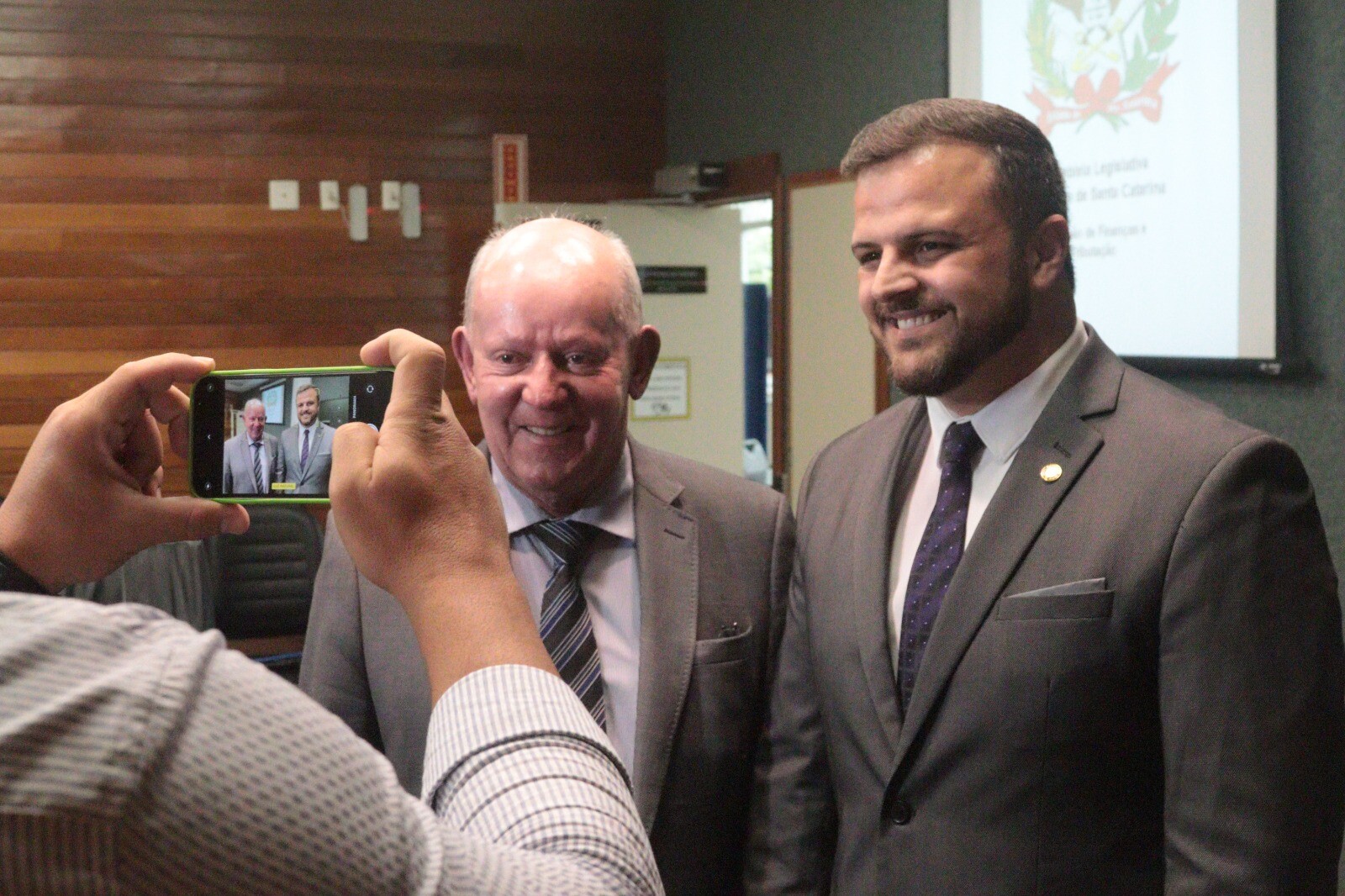 Deputados Marcos Vieira e Lucas Neves