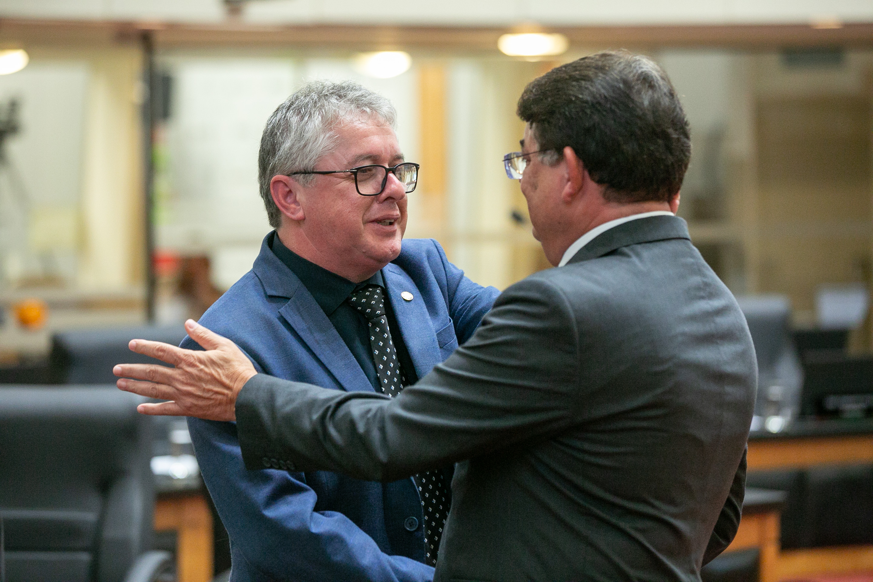 Deputado Tiago Zilli (MDB) e Deputado Mauricio Peixer (PL)