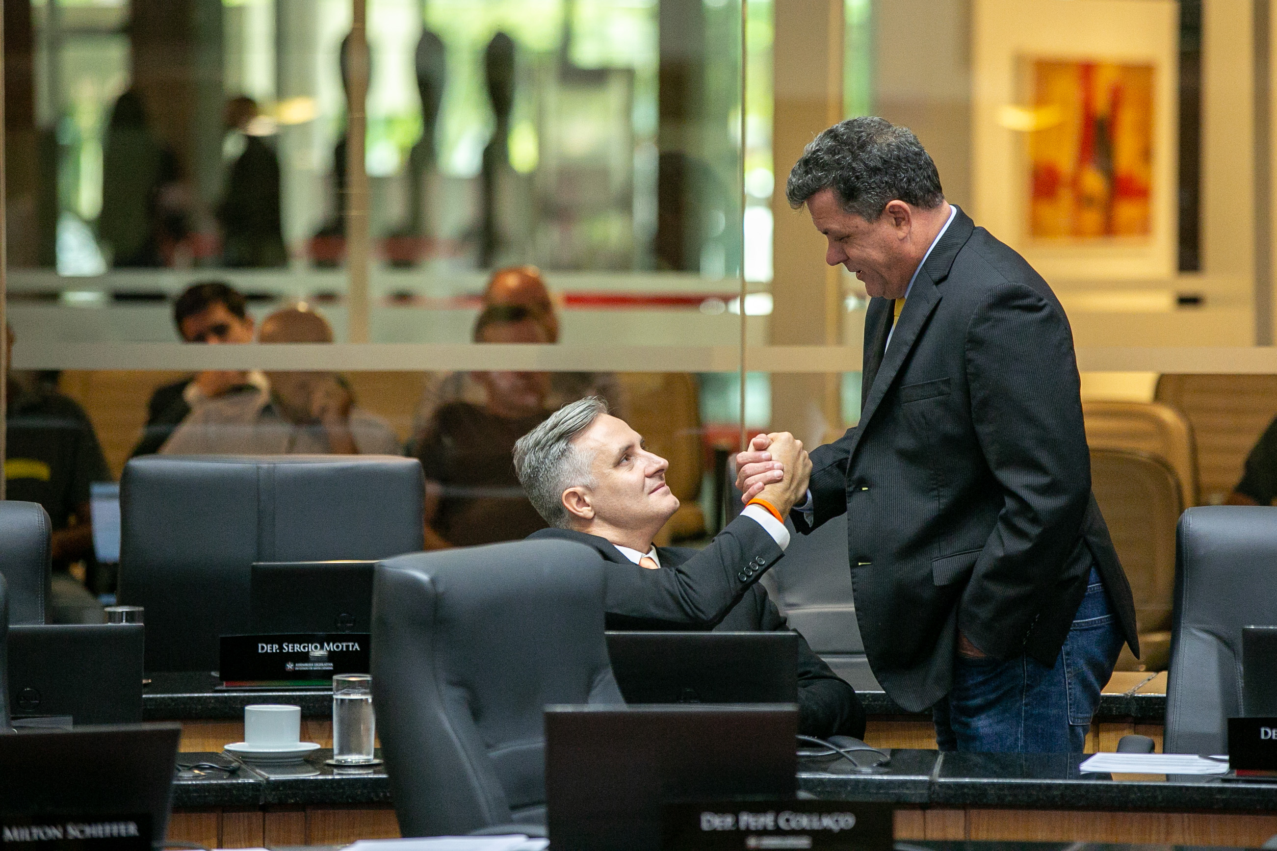 Deputado Matheus Cadorin (NOVO) e Deputado Ivan Naatz (PL)