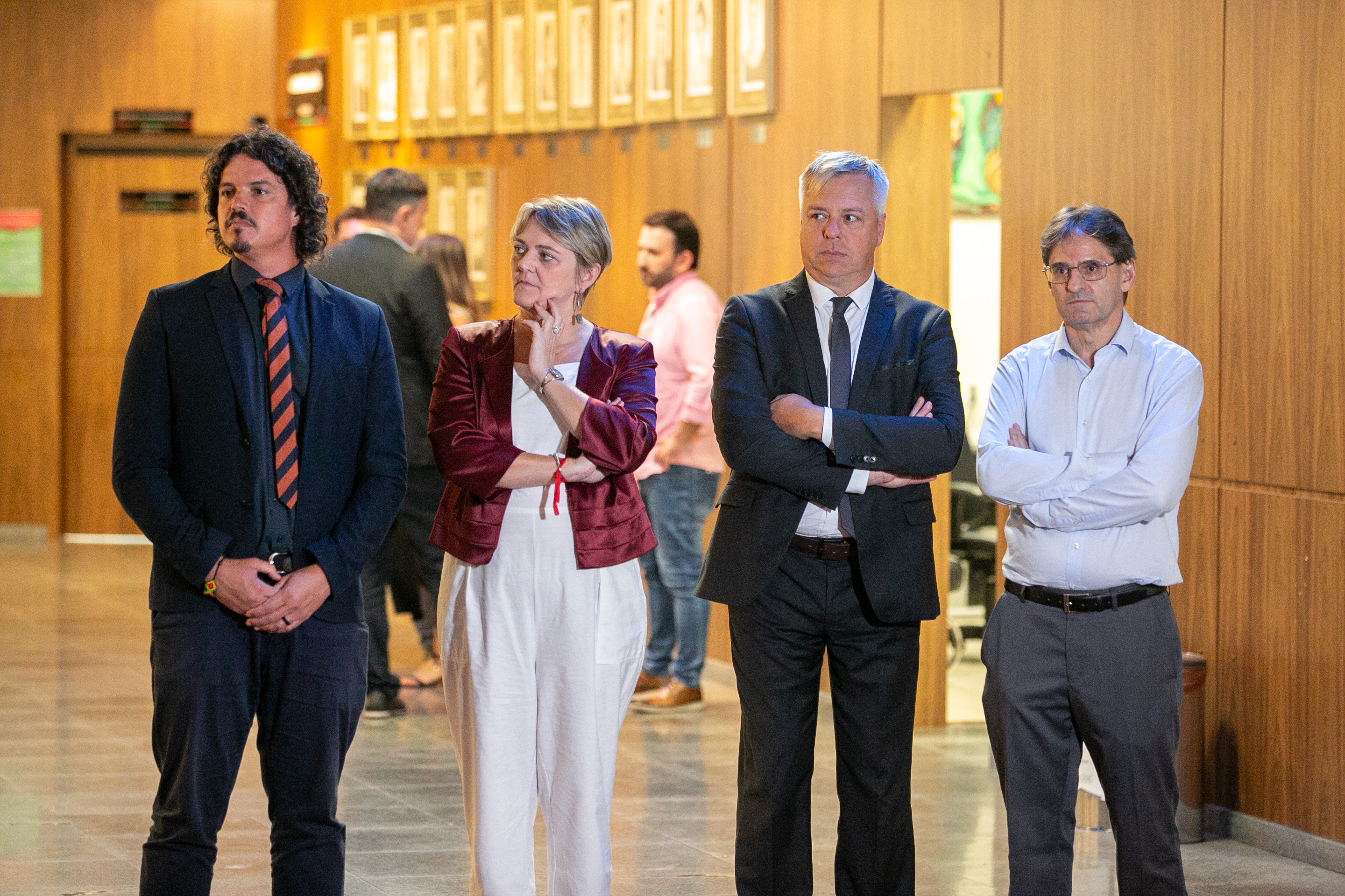 Deputado Marquito (PSOL), Deputada Luciane Carminatti (PT), Deputado Fabiano da Luz (PT) e Deputado Neodi Saretta (PT)