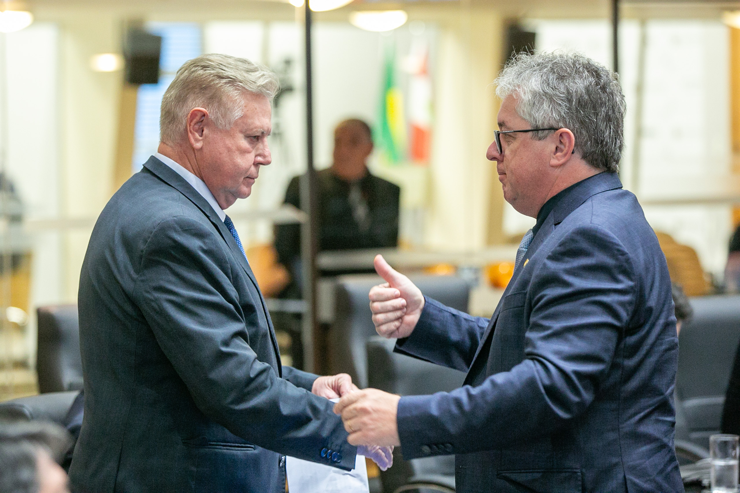 Deputado Nilso Berlanda (PL) e Deputado Tiago Zilli (MDB)