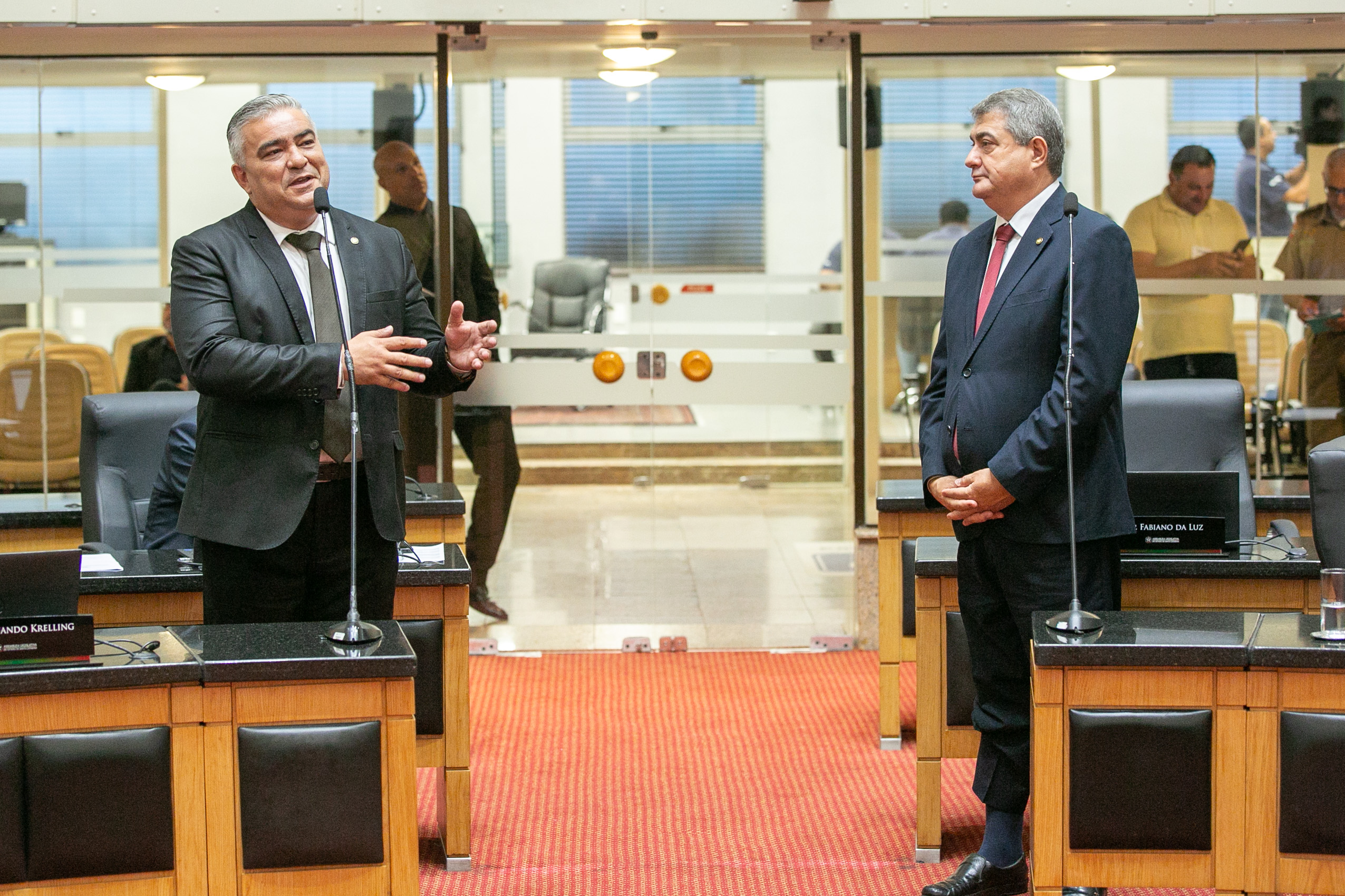 Deputado Sargento Lima (PL) e Deputado Antídio Lunelli (MDB)