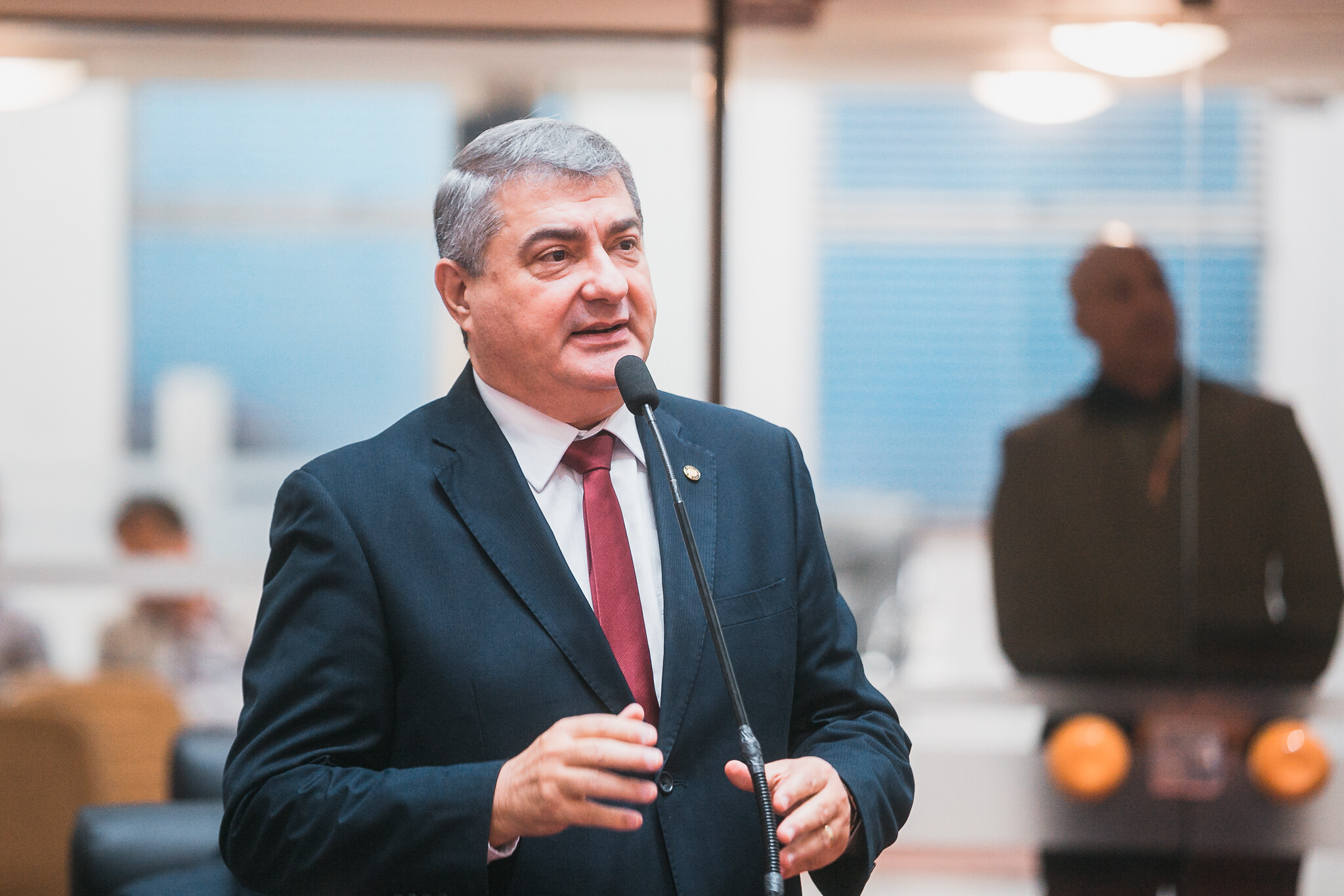 Deputado Lunelli, durante a sessão desta quarta-feira (15)