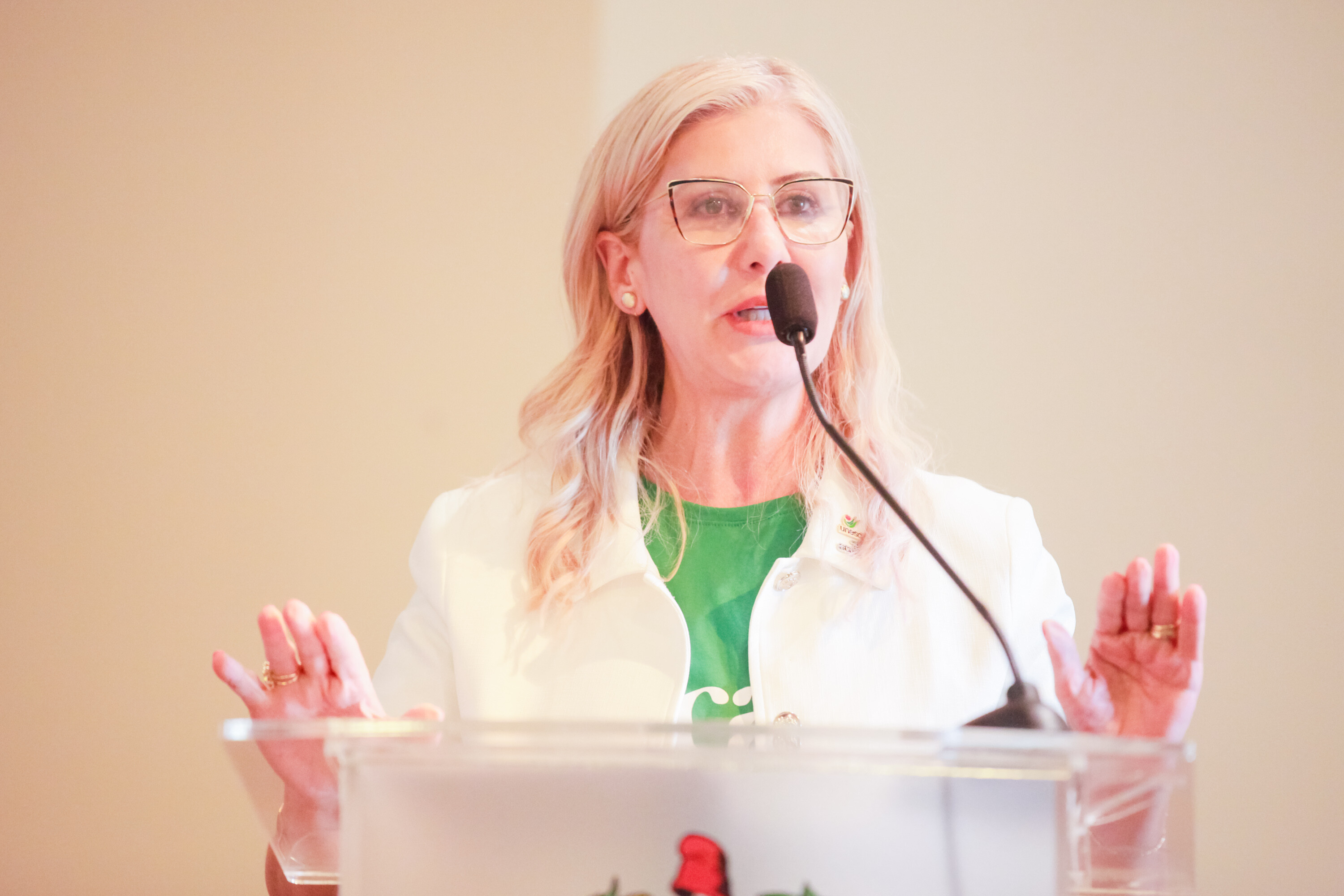 Presidente do Sistema Acafe, Luciane Ceretta