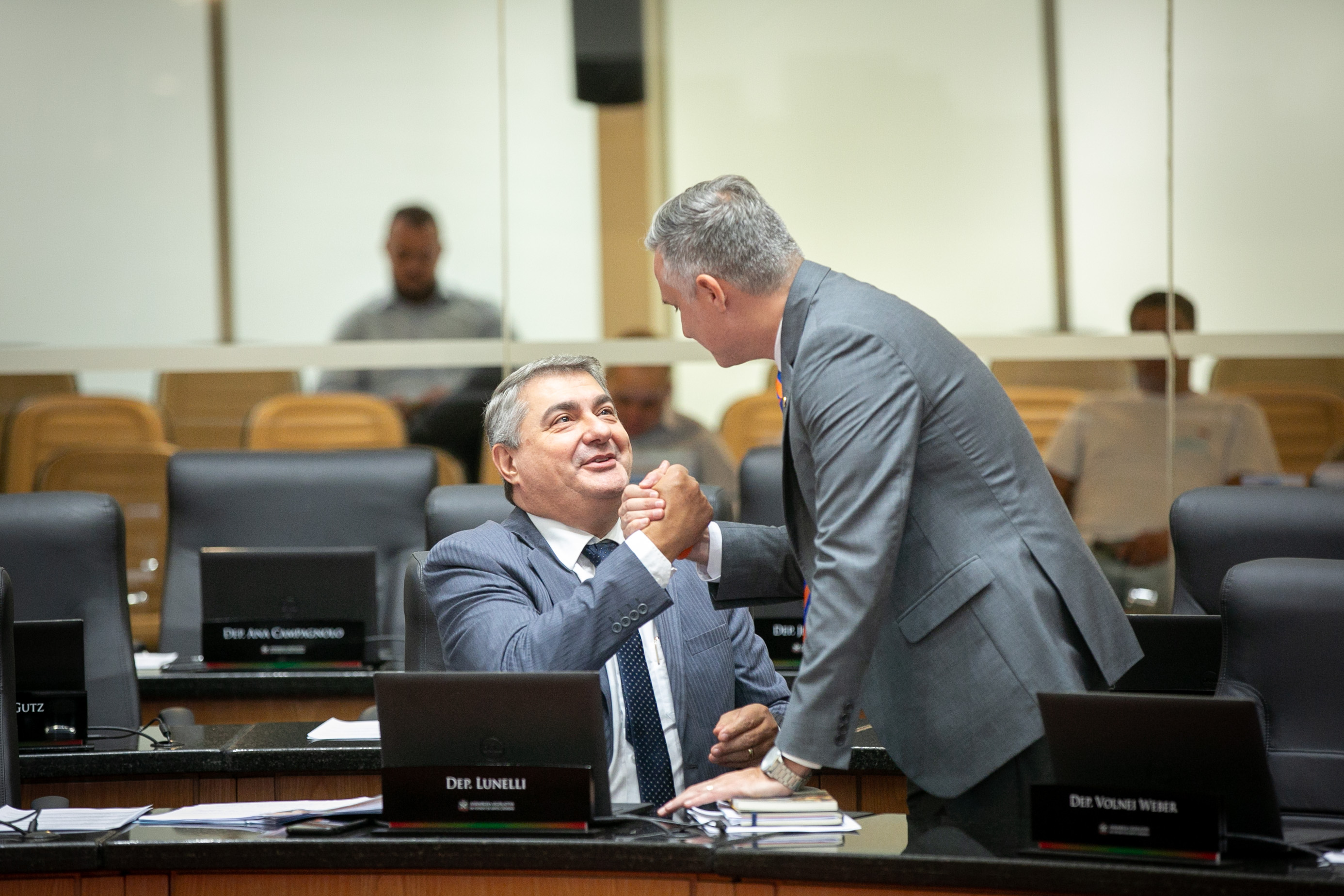 Deputado Antídio Lunelli (MDB) e Deputado Matheus Cadorin (NOVO)