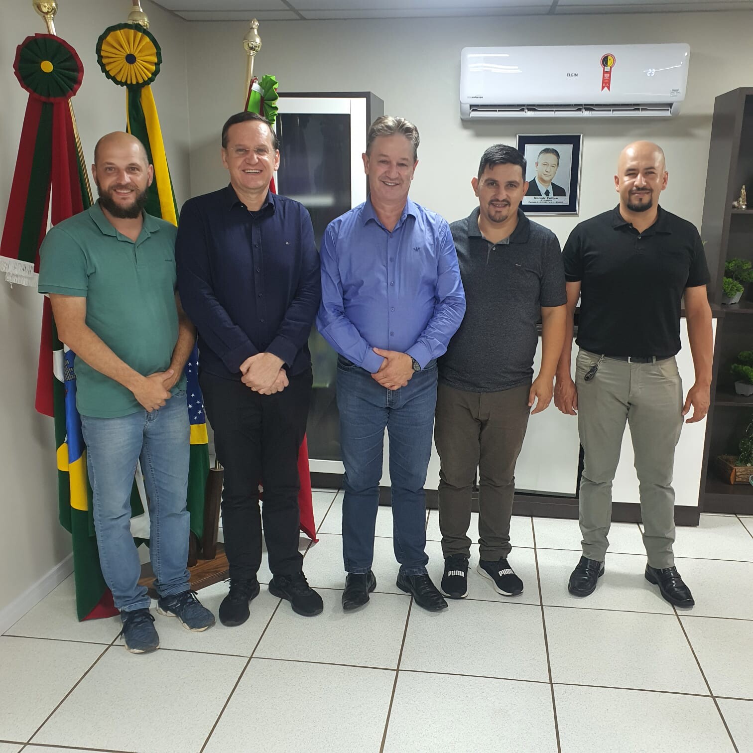 Reunião com prefeito de Vargeão, Volmir Felipe, para tratar sobre a instalação da Nestlé Purina