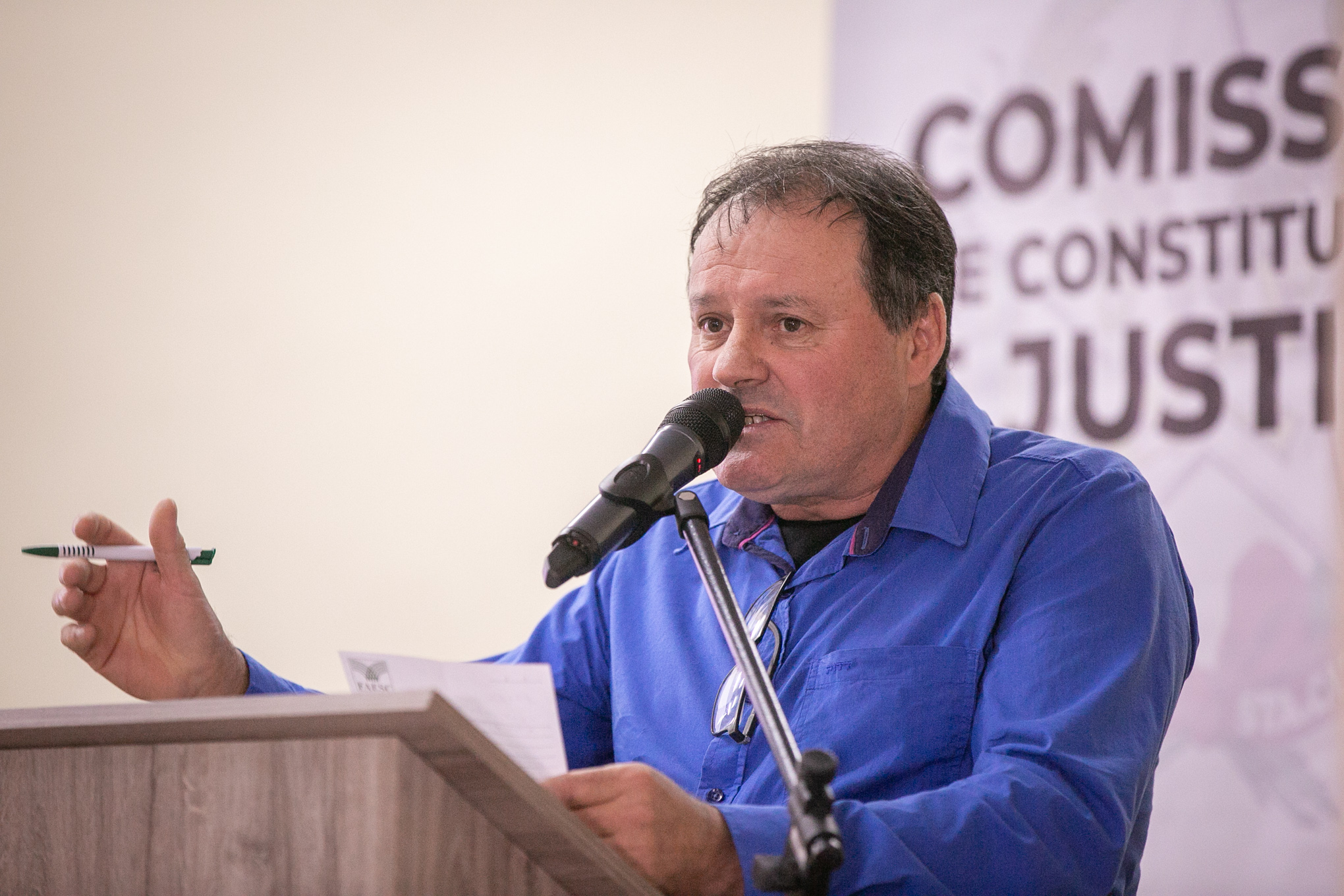 Presidente do sindicato dos produtores rurais de Irineópolis, Francisco Eraldo Konkol