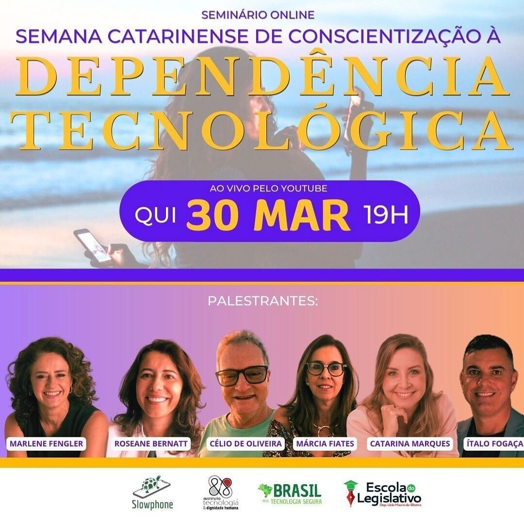 Dependência tecnológica é tema de debate em parceria com a Slowphone Brasil