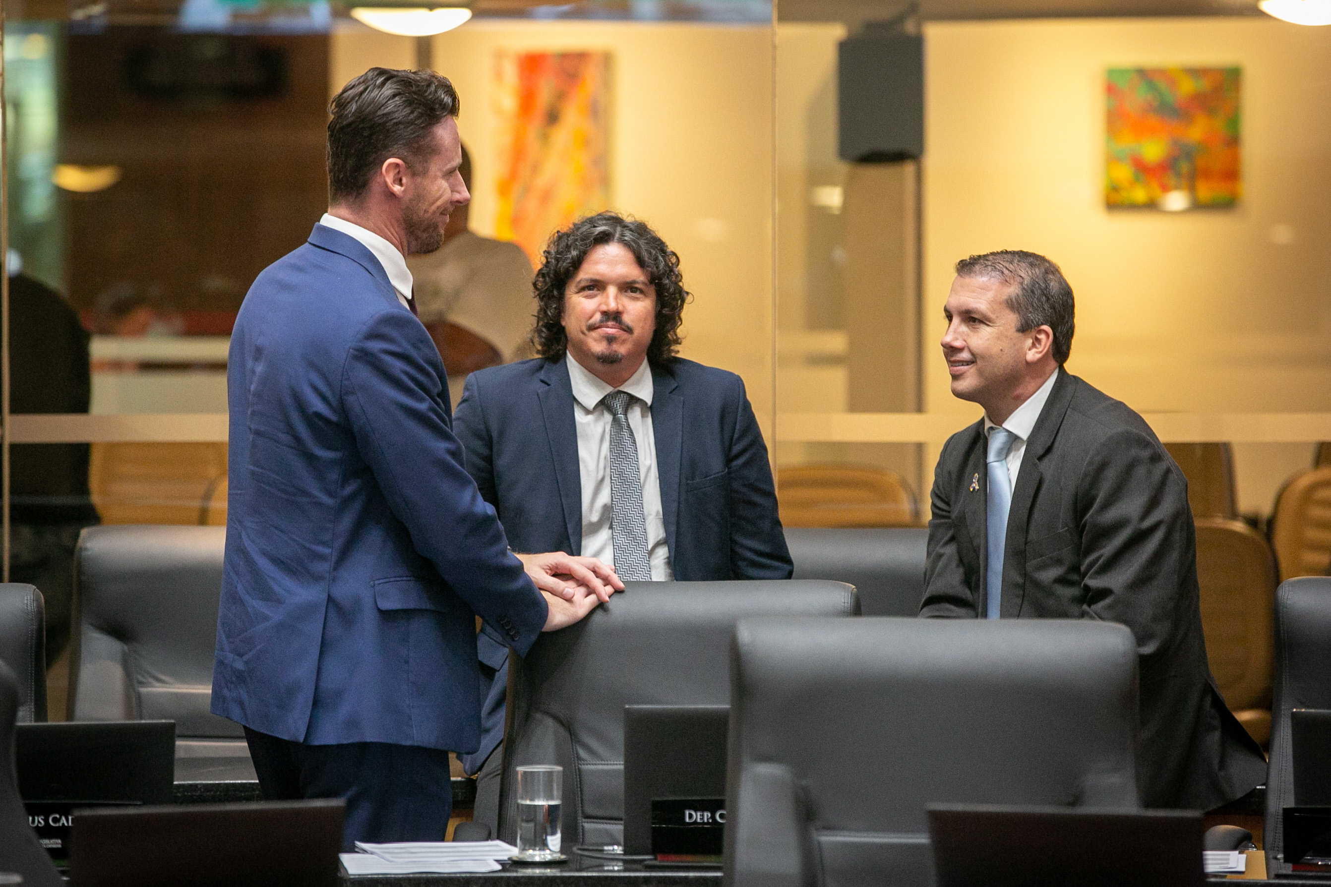 Deputado Fernando Krelling (MDB) e Deputado Marquito (PSOL),  
Deputado Camilo Martins (Podemos)