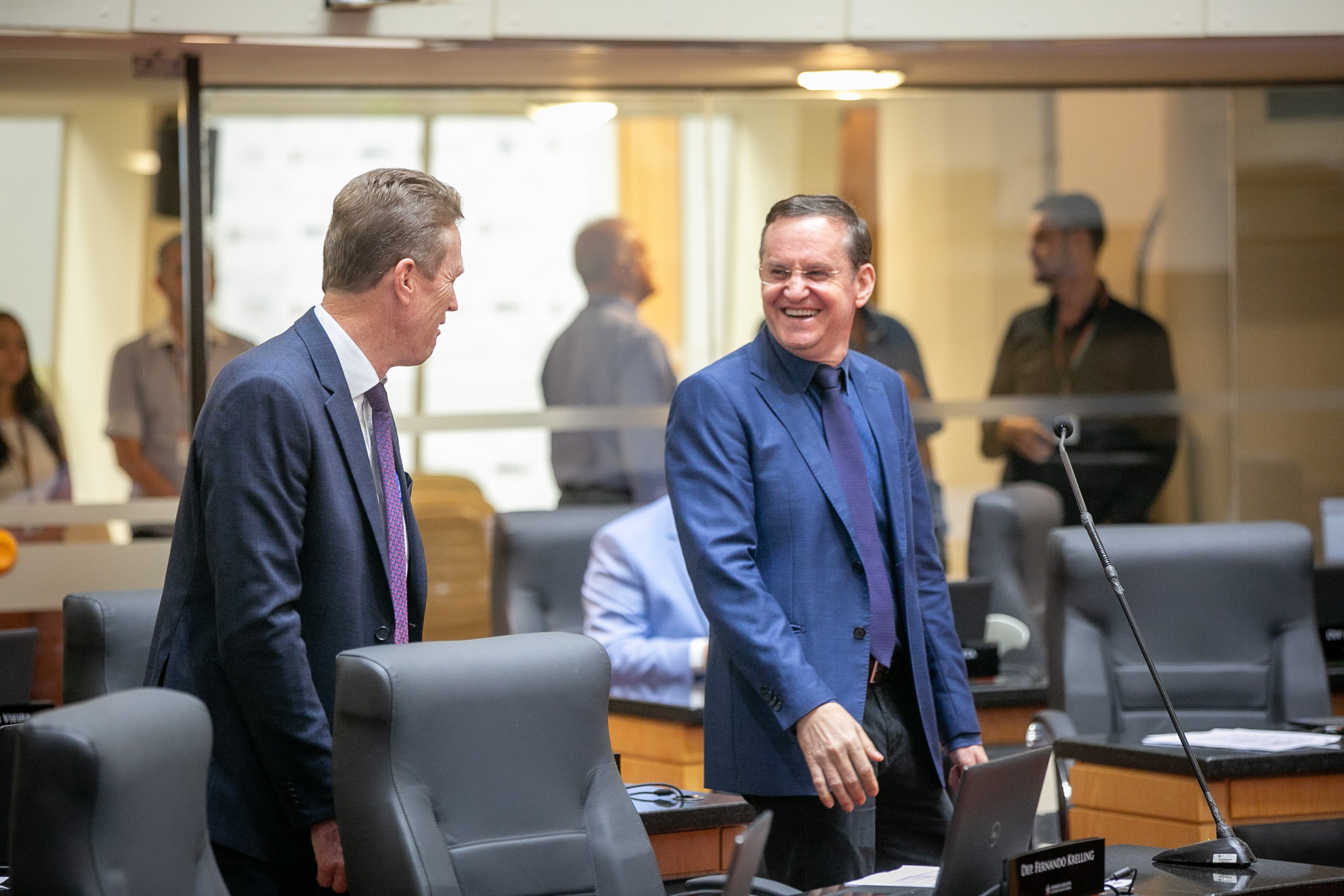 Deputado Volnei Weber (MDB) e Deputado Jair Miotto (União)