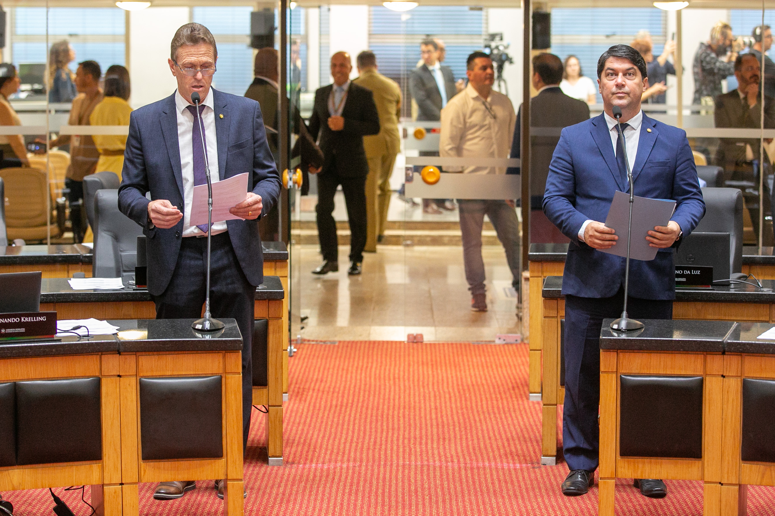 Deputado Volnei Weber (MDB) e Deputado Emerson Stein (MDB)