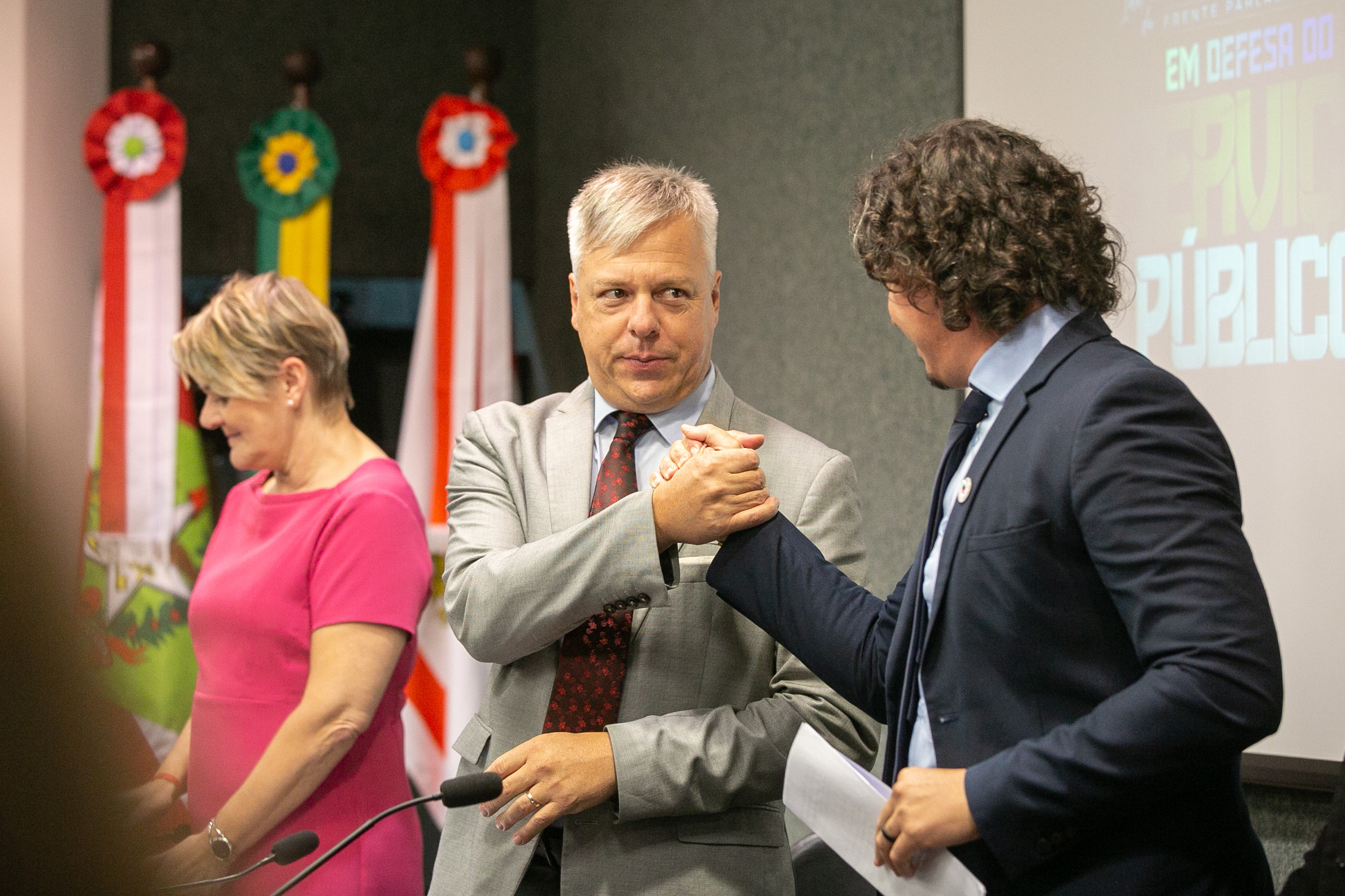 Deputado Fabiano da Luz (PT)  e Deputado Marquito (PSOL)