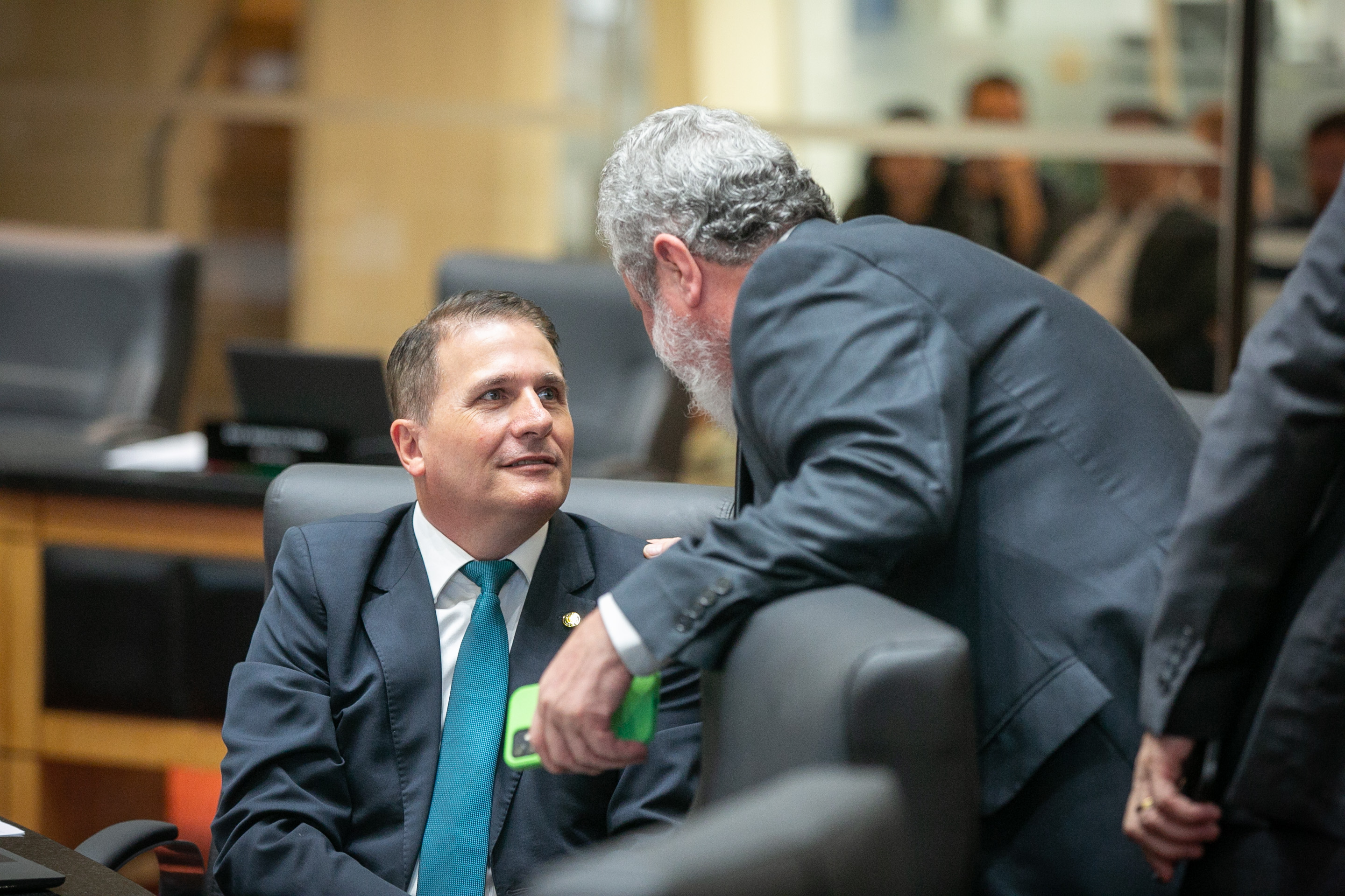Deputado Altair Silva (PP) e Deputado Padre Pedro Baldissera (PT)